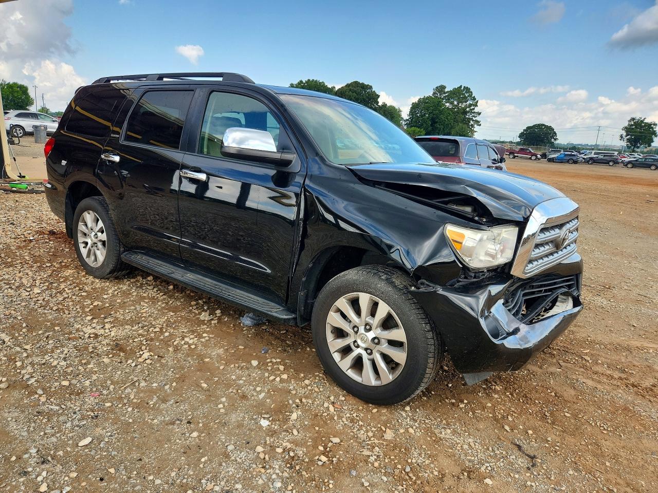 2010 Toyota Sequoia Limited Black vin: 5TDJY5G17AS039255