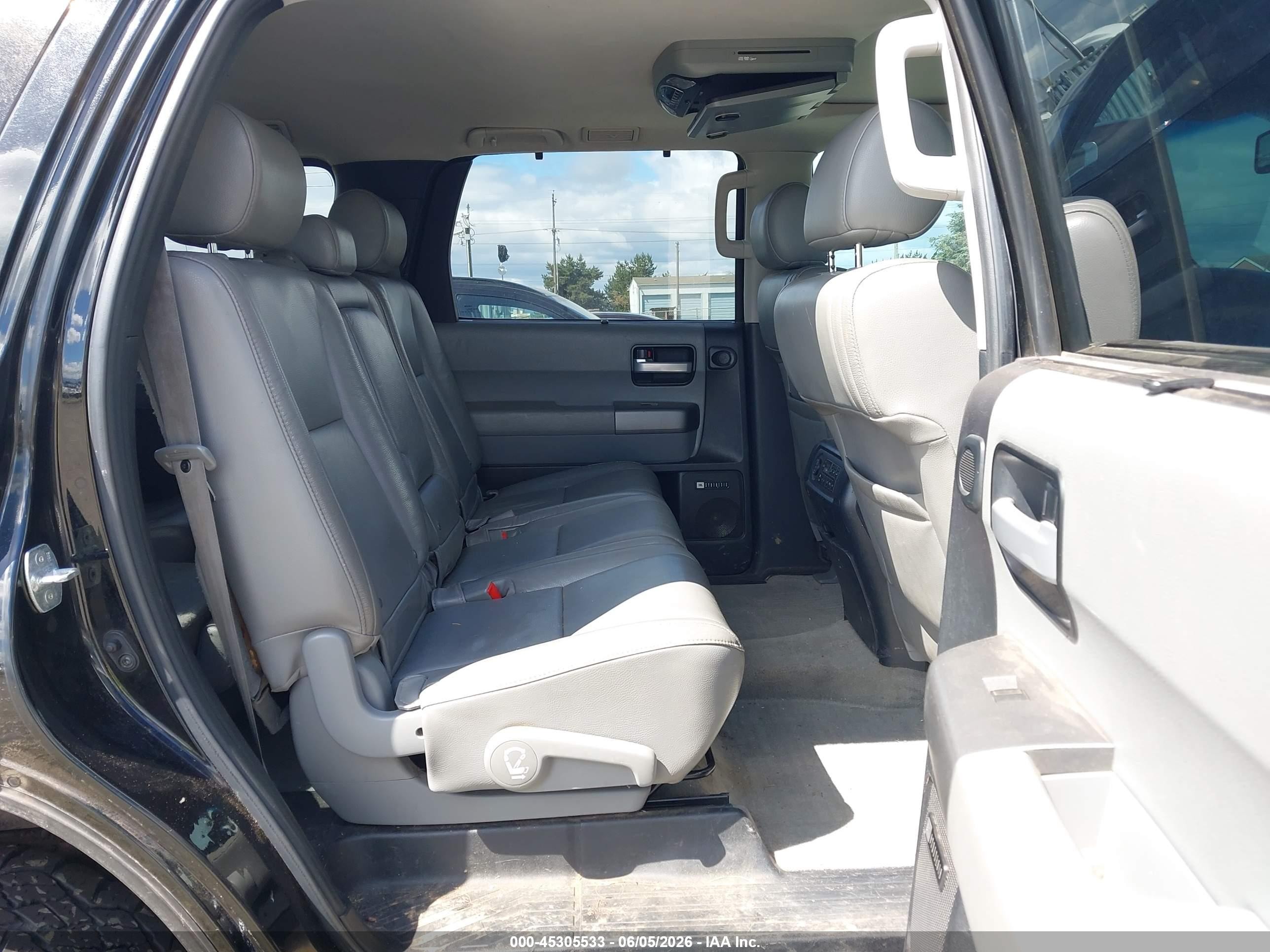 2010 Toyota Sequoia Limited 5.7l V8 Black vin: 5TDJY5G17AS039742