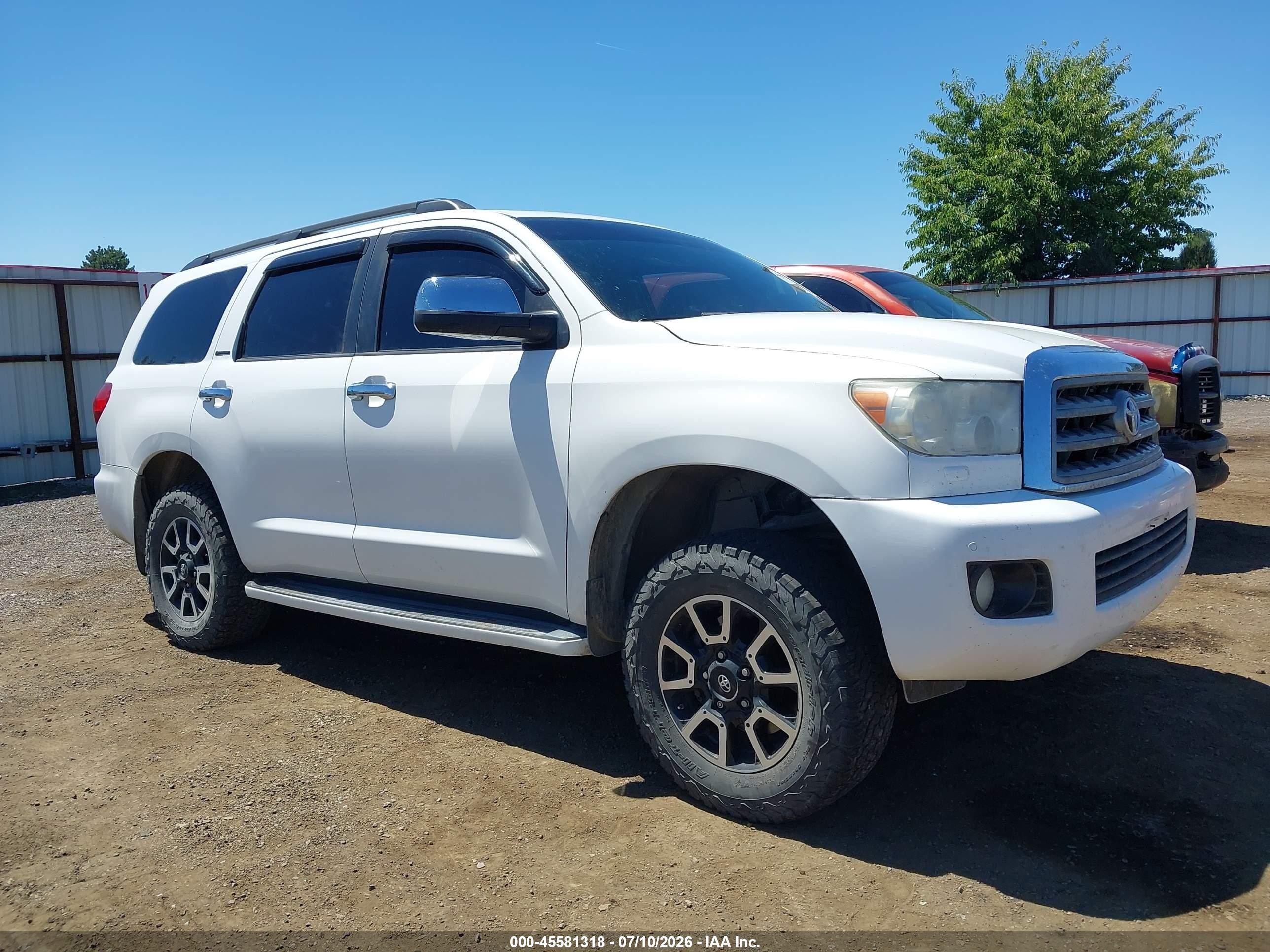2012 Toyota Sequoia Limited 5.7l V8 Белый vin: 5TDJY5G17CS066281