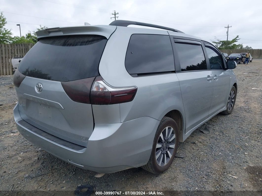 2020 Toyota Sienna Le Silver vin: 5TDJZ3DC1LS251112