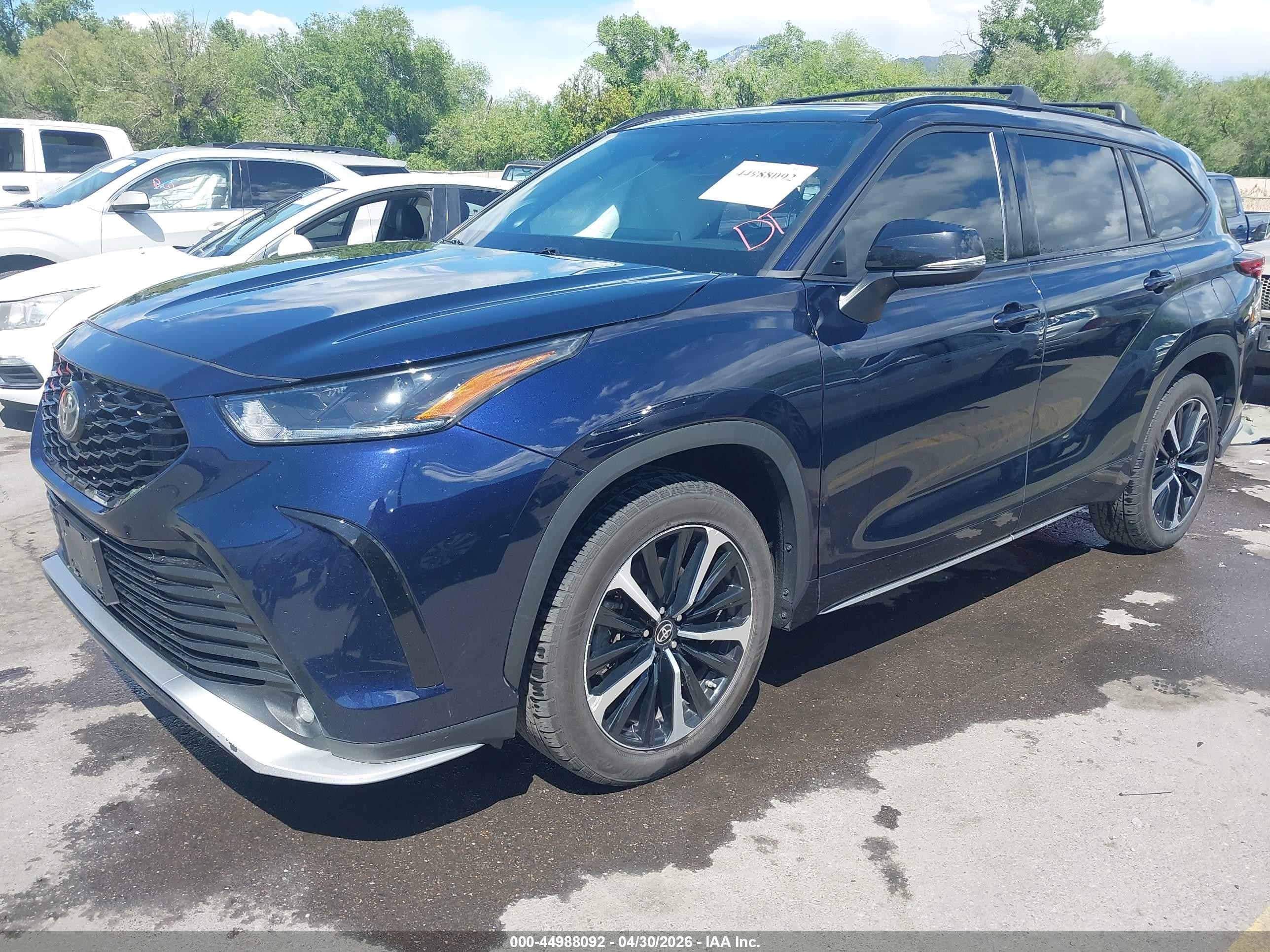 2021 Toyota Highlander Xse Синий vin: 5TDJZRBH4MS111381