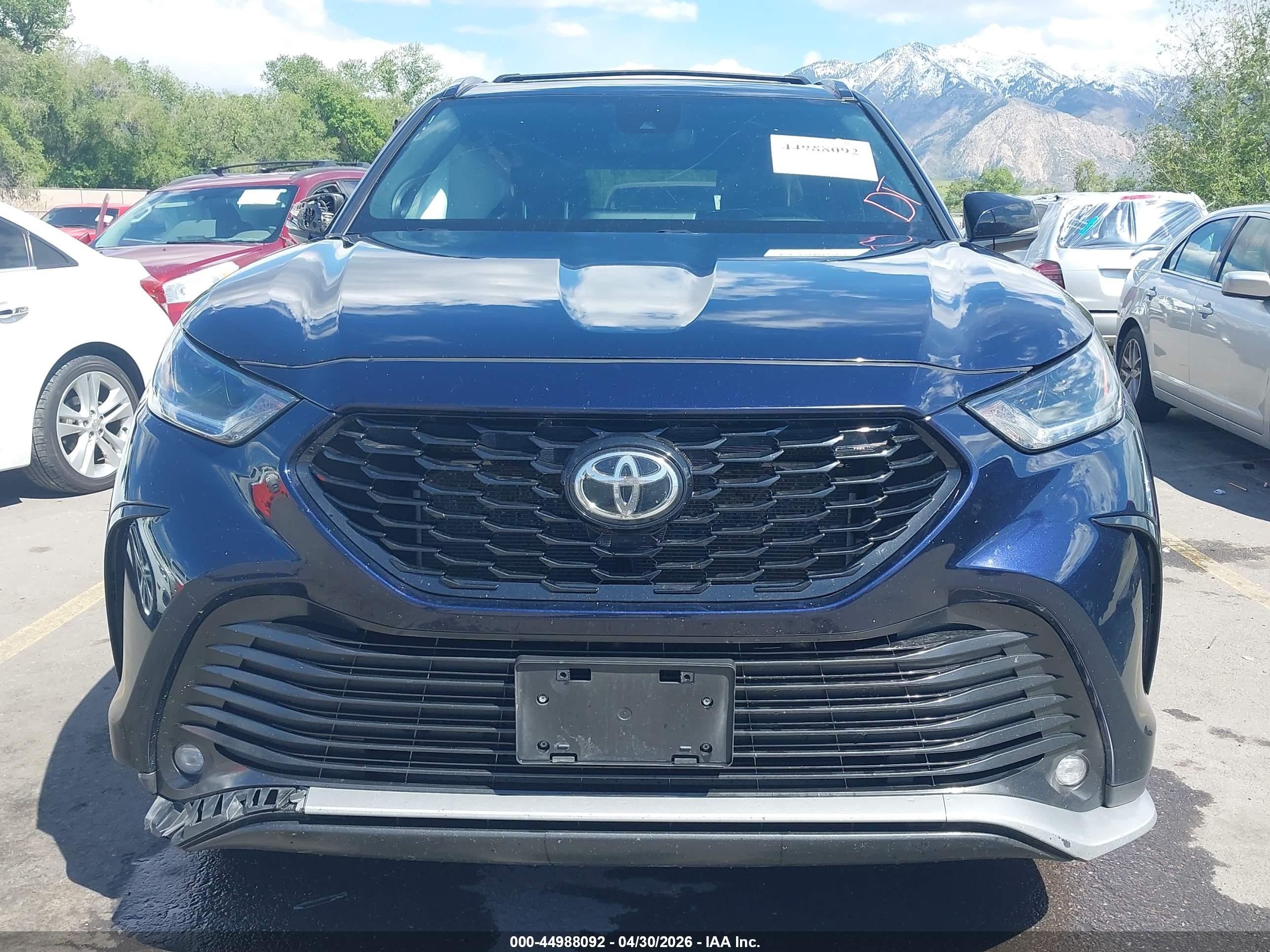 2021 Toyota Highlander Xse Синий vin: 5TDJZRBH4MS111381