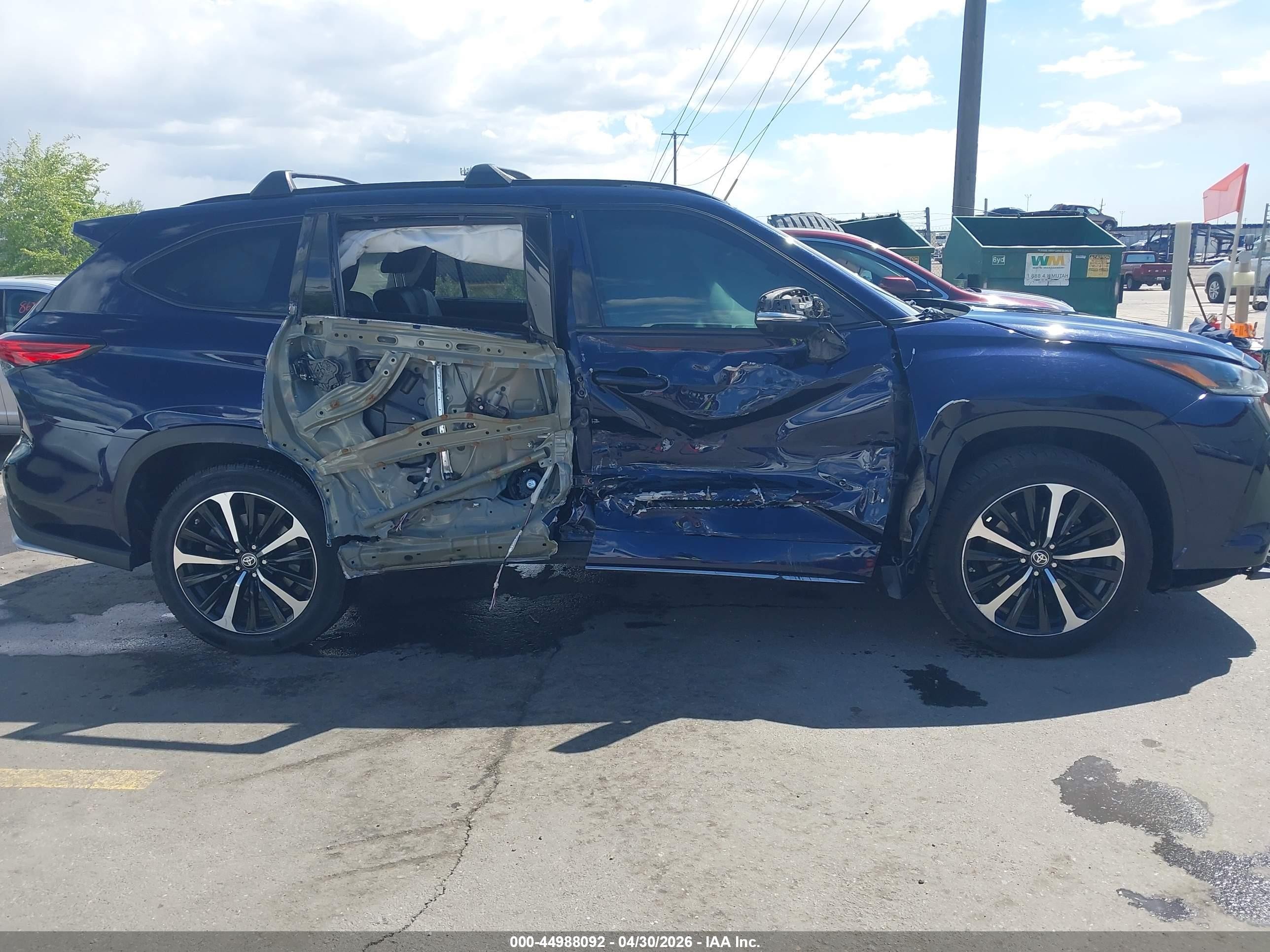 2021 Toyota Highlander Xse Синий vin: 5TDJZRBH4MS111381
