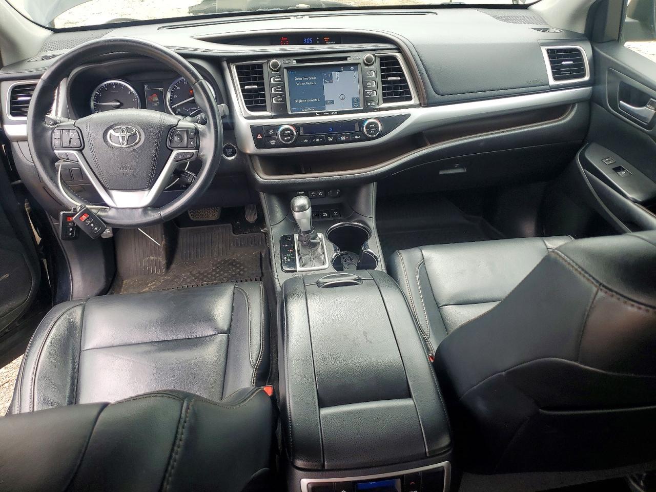 2017 Toyota Highlander Xle Black vin: 5TDJZRFH1HS460322