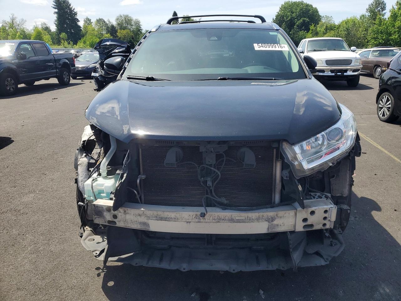 2019 Toyota Highlander Xle Black vin: 5TDJZRFH2KS948234