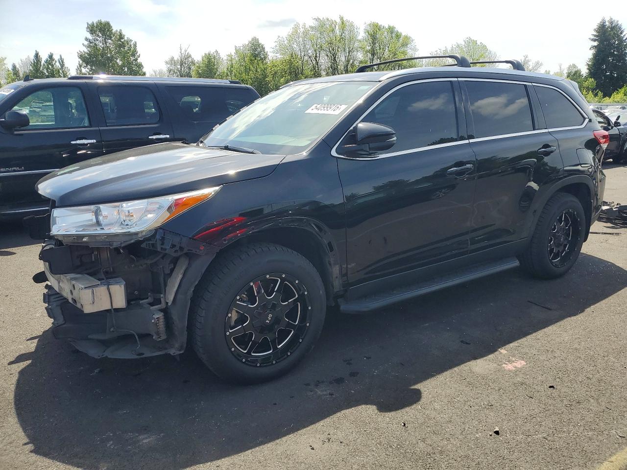 2019 Toyota Highlander Xle Black vin: 5TDJZRFH2KS948234