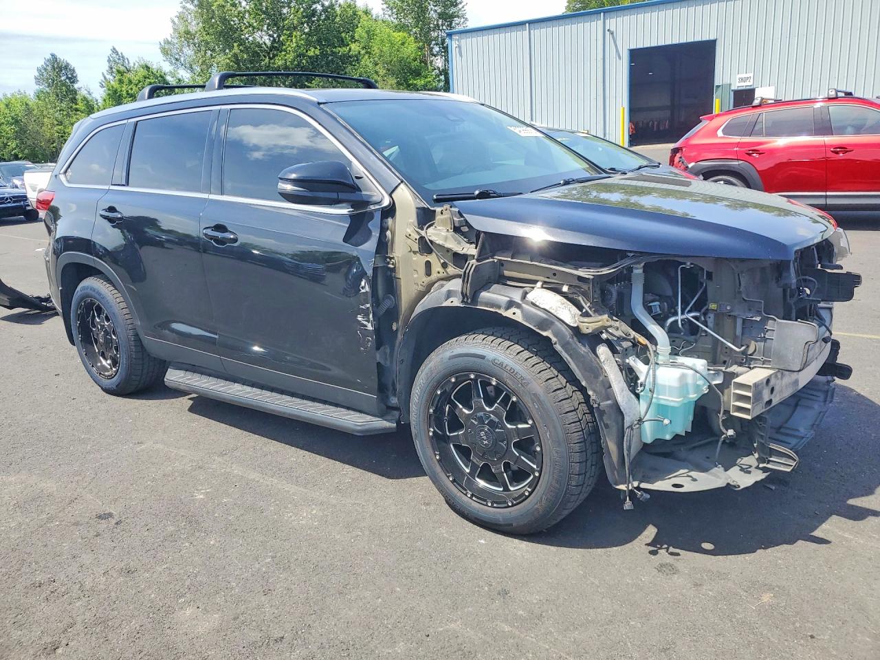2019 Toyota Highlander Xle Black vin: 5TDJZRFH2KS948234