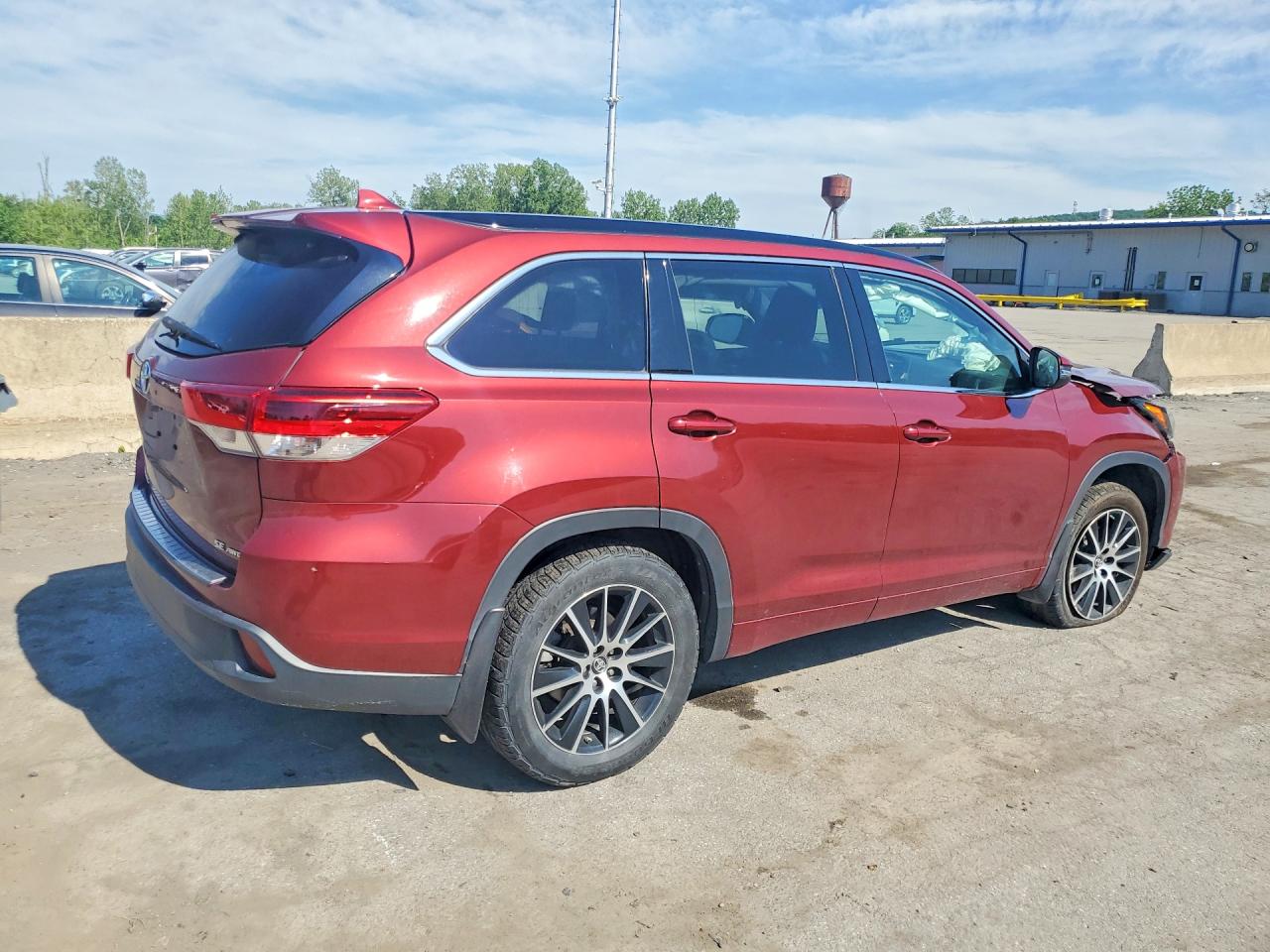 2018 Toyota Highlander Se Red vin: 5TDJZRFH3JS805162