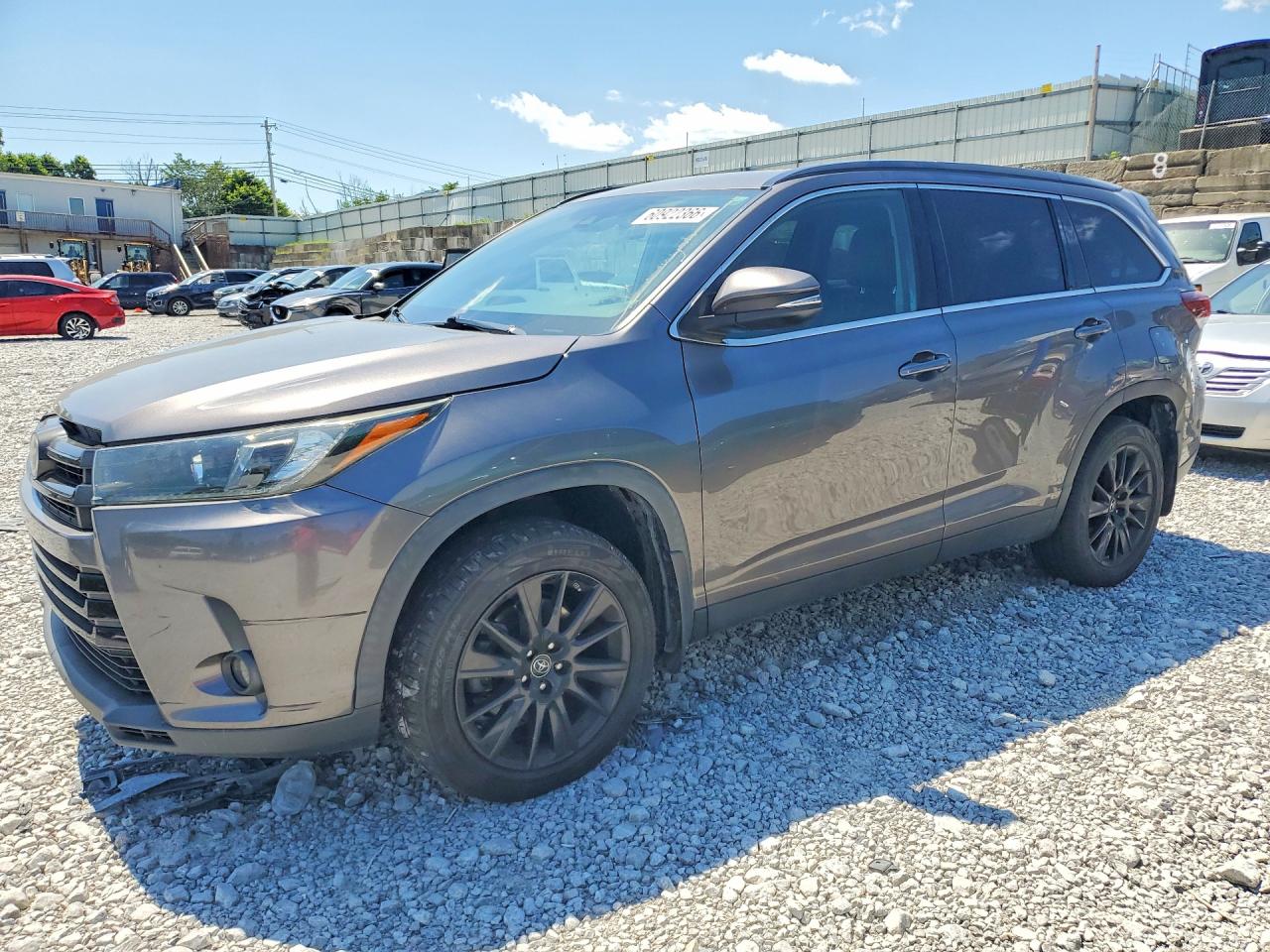 2019 Toyota Highlander Se Gray vin: 5TDJZRFH5KS604199