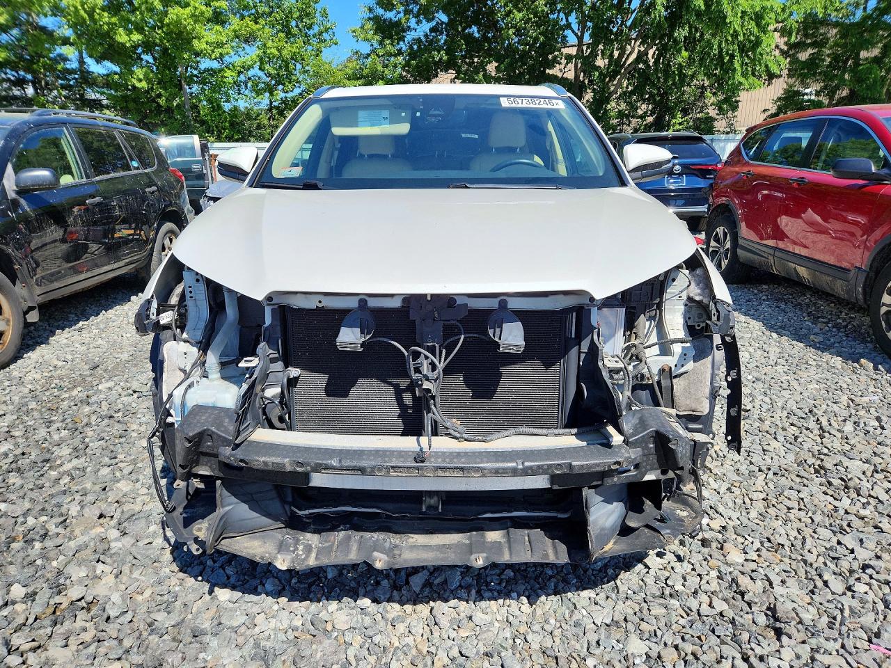 2017 Toyota Highlander Xle White vin: 5TDJZRFH8HS478879