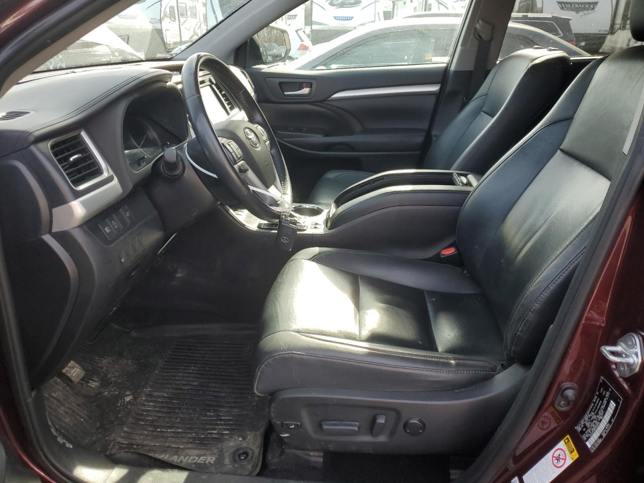 2019 Toyota Highlander Se Бордовый vin: 5TDJZRFH8KS929378