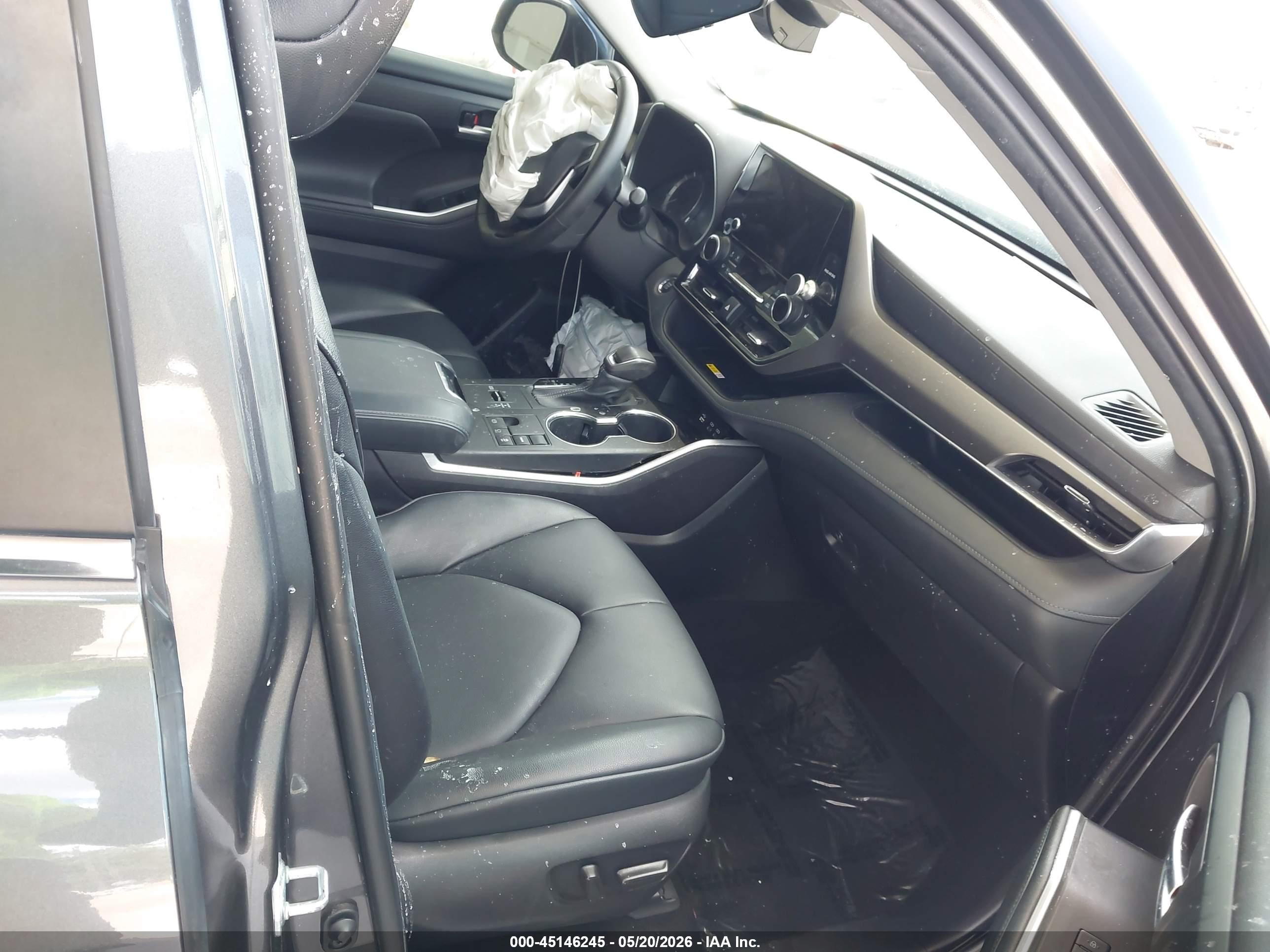 2023 Toyota Highlander Xle Gray vin: 5TDKDRAH0PS031875