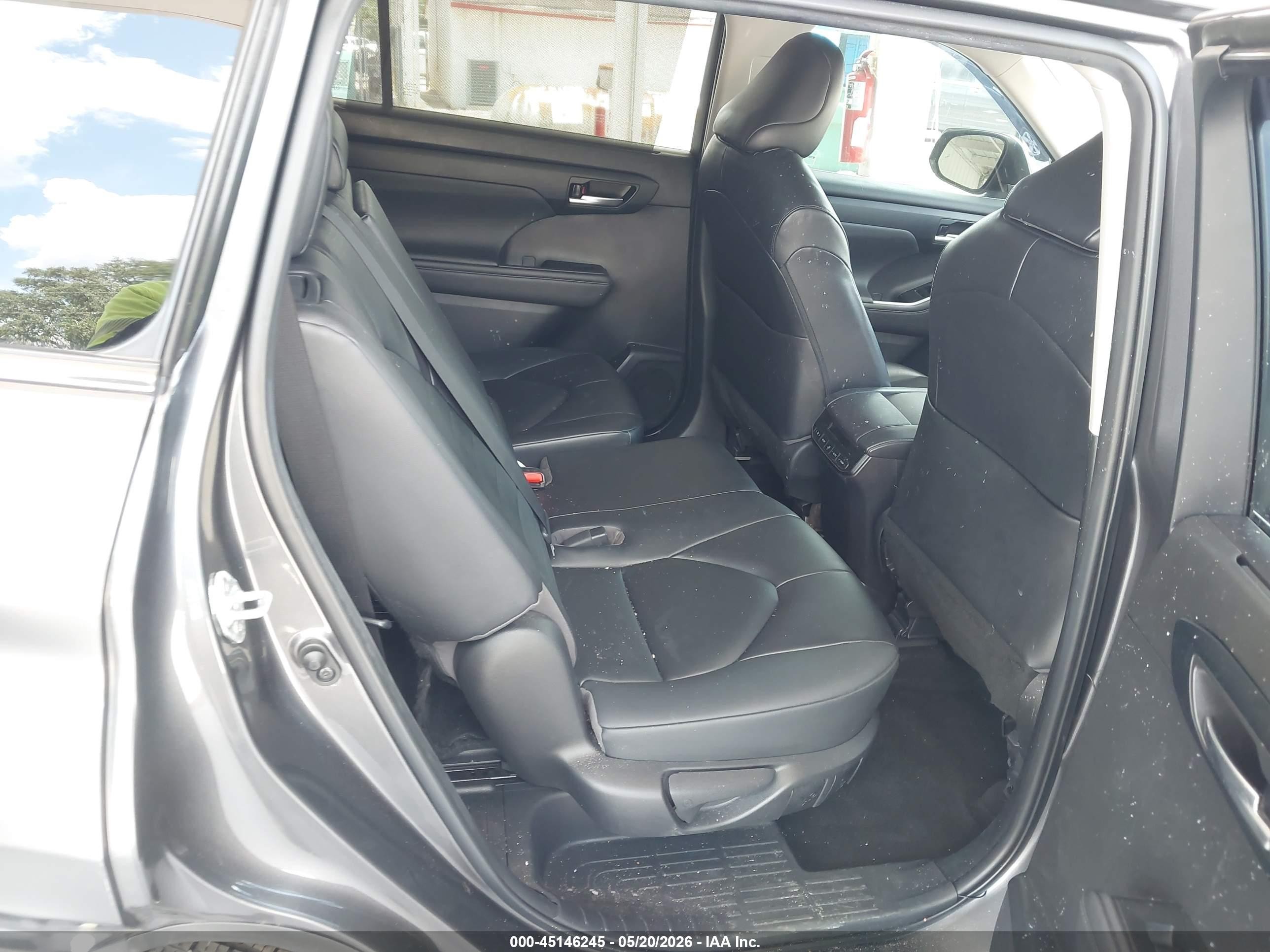 2023 Toyota Highlander Xle Gray vin: 5TDKDRAH0PS031875