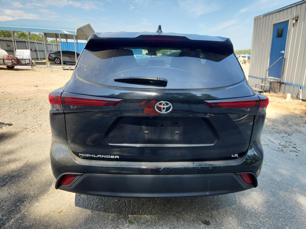 2025 Toyota Highlander Le Black vin: 5TDKDRAH2SS552184 Damage: Lift Gate, Multiple Scratches Light, 5