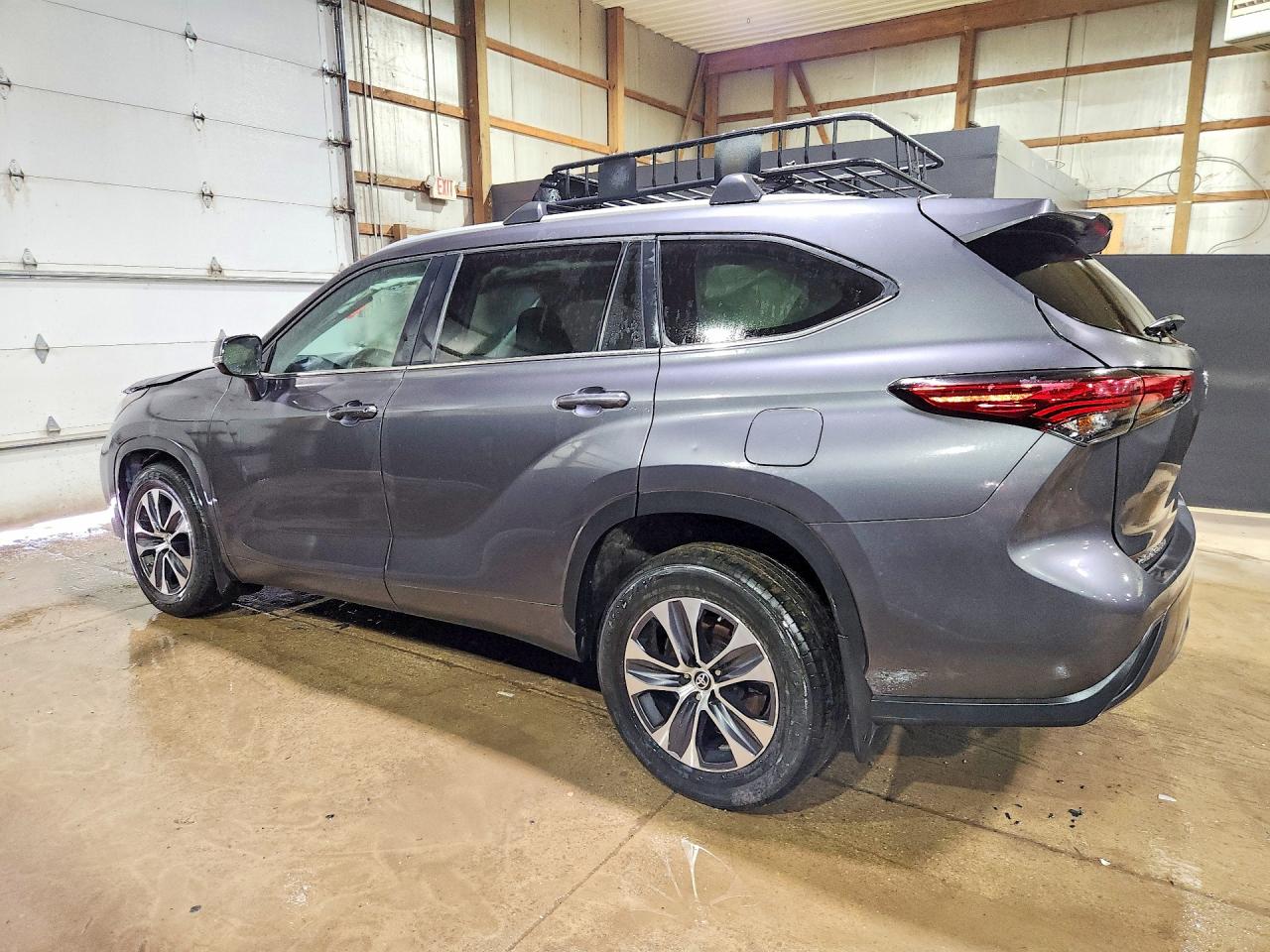 2023 Toyota Highlander Xle Gray vin: 5TDKDRAH3PS001110