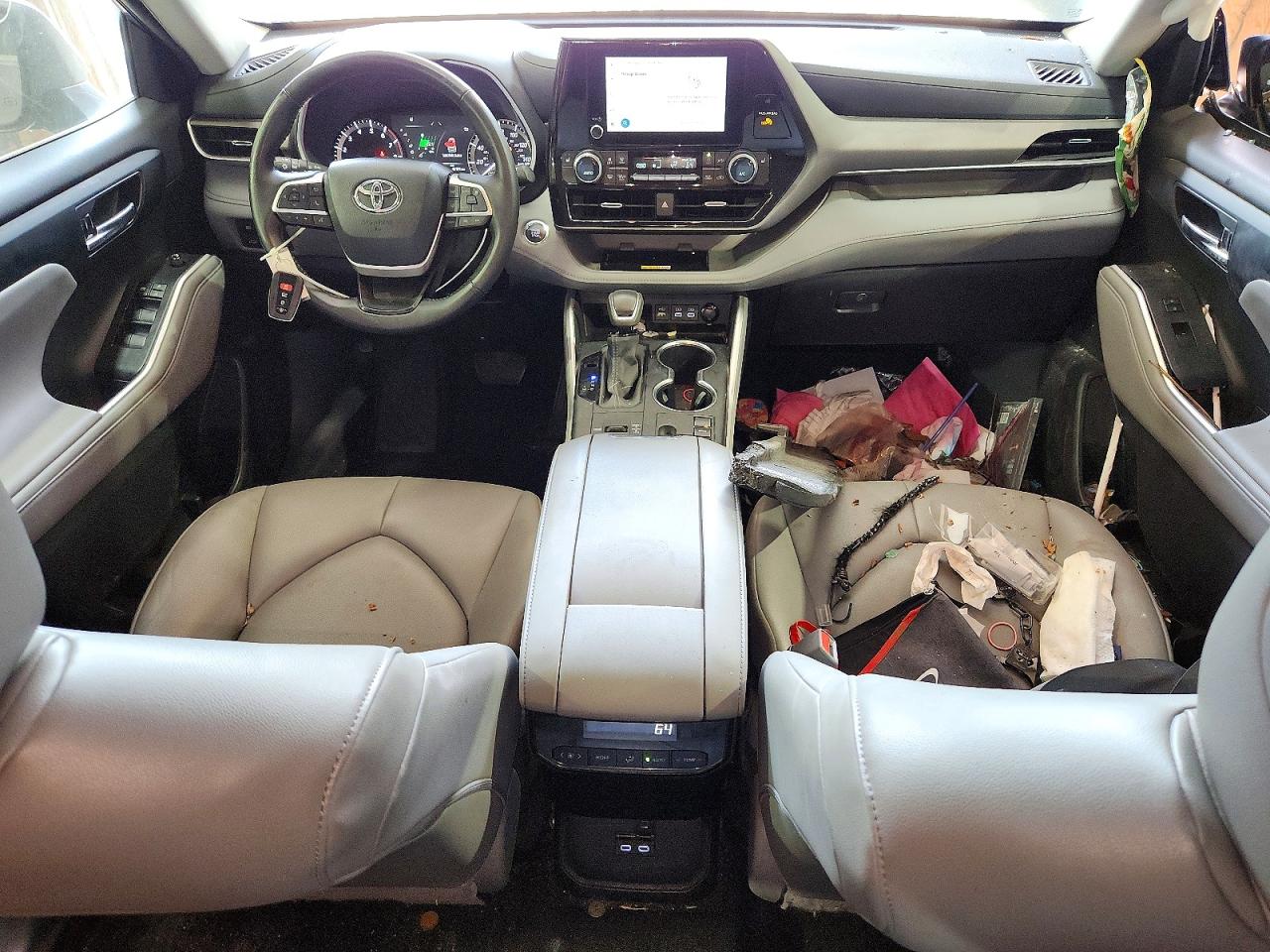 2023 Toyota Highlander Xle Gray vin: 5TDKDRAH3PS001110