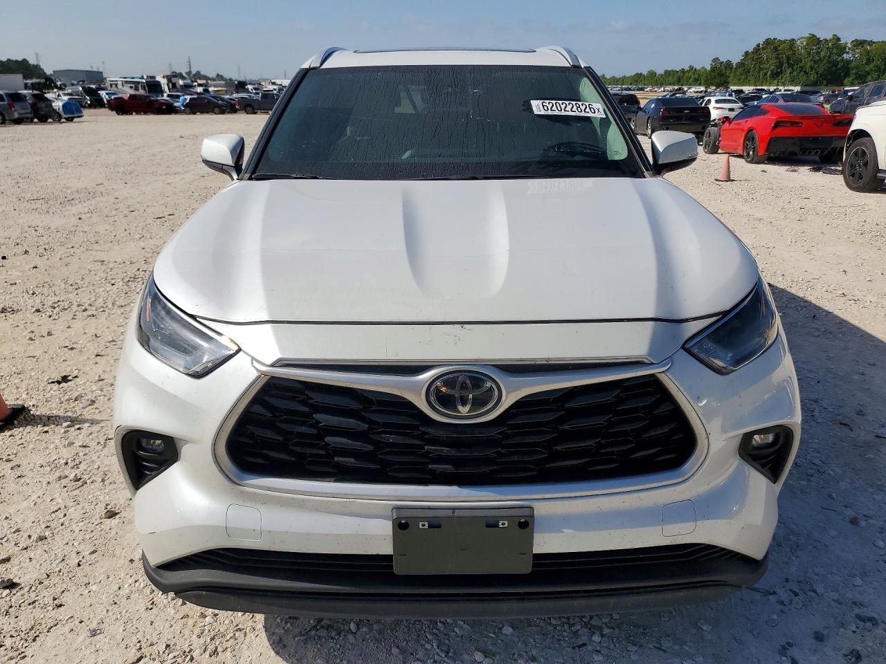 2023 Toyota Highlander Xle White vin: 5TDKDRAH5PS037820