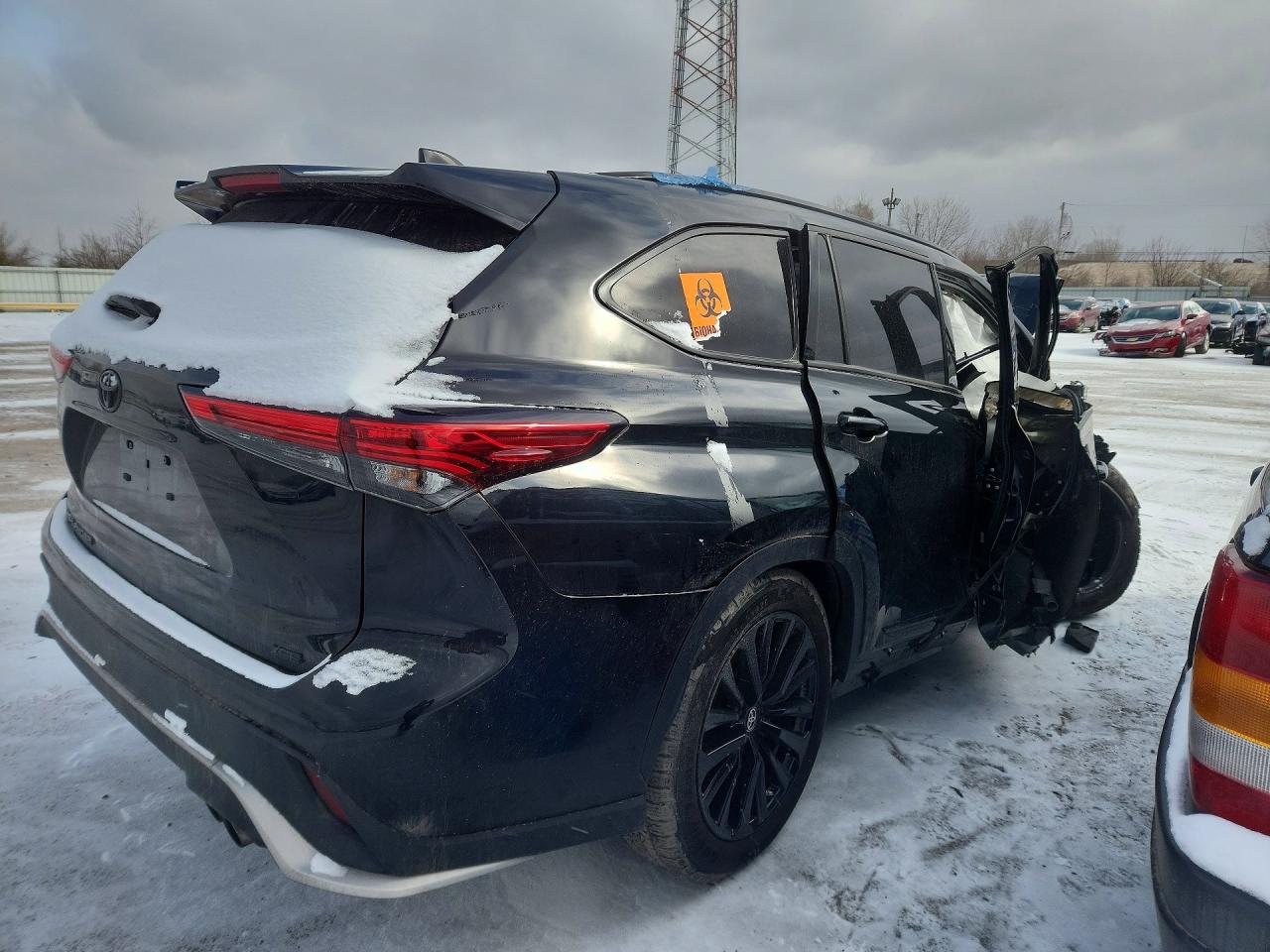 2023 Toyota Highlander L Black vin: 5TDKDRAH7PS028066