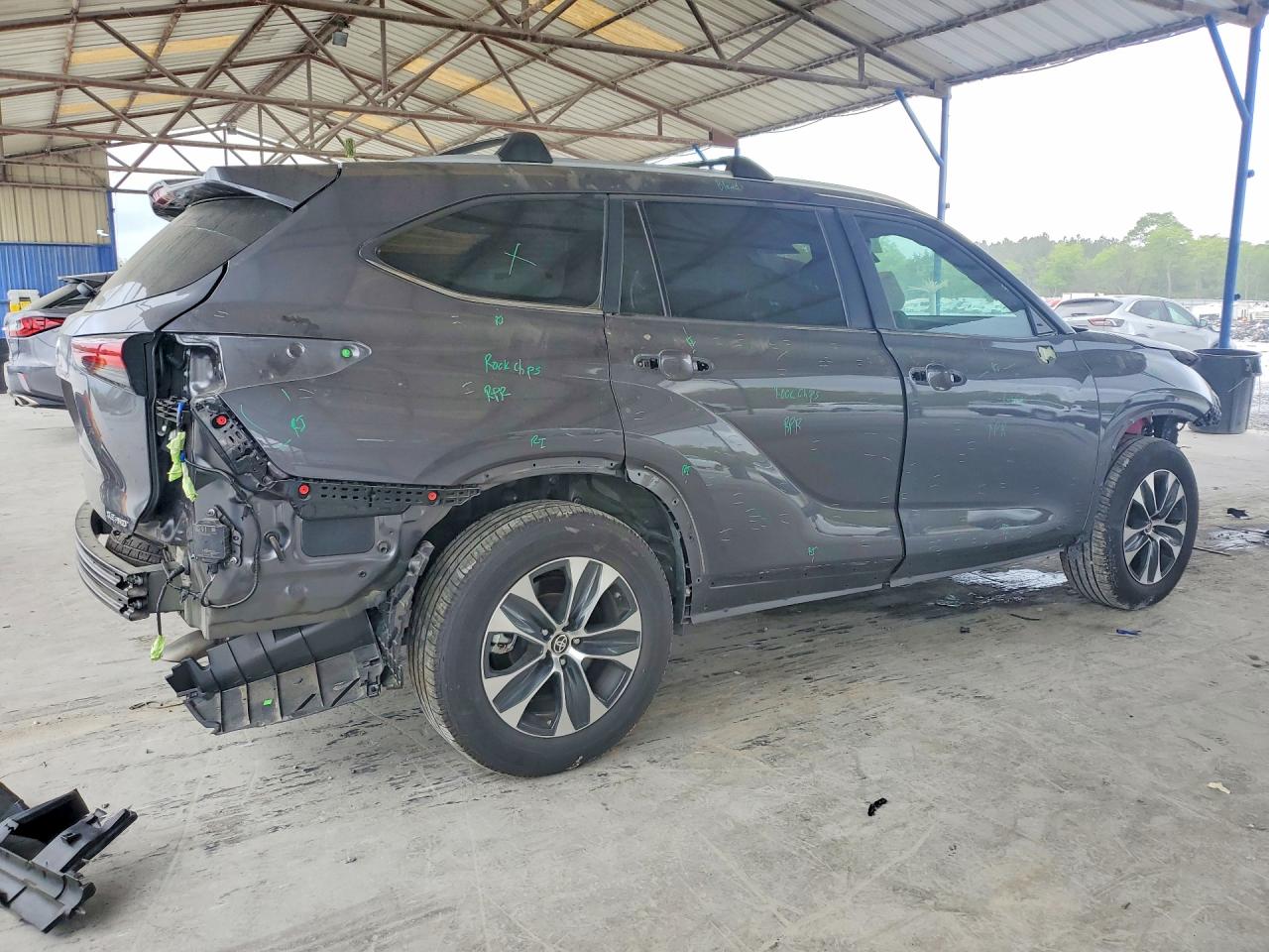 2024 Toyota Highlander Xle Gray vin: 5TDKDRBH0RS572992