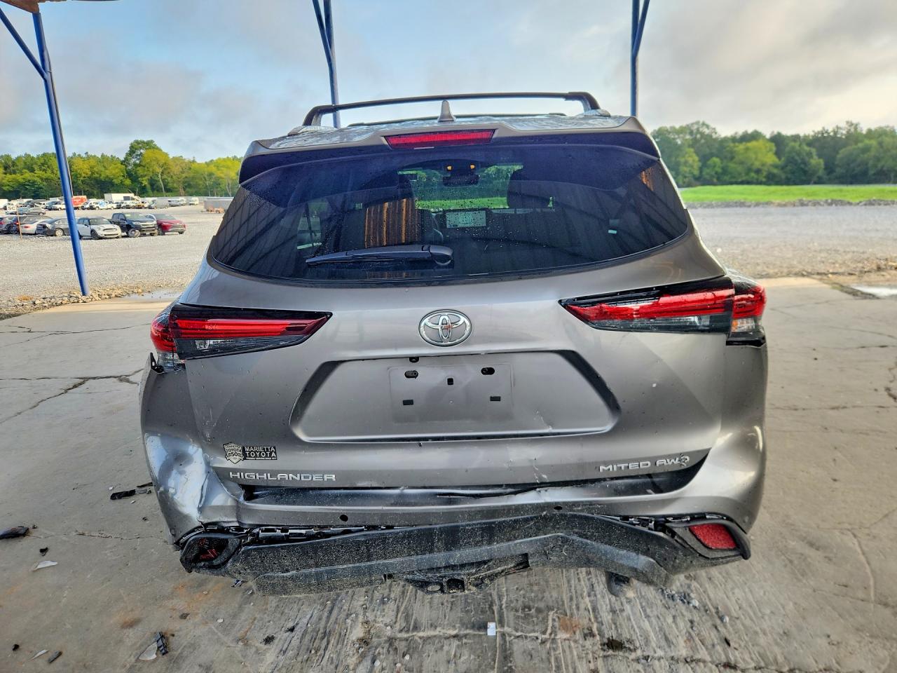 2026 Toyota Highlander Limited Серый vin: 5TDKDRBH6TS599055