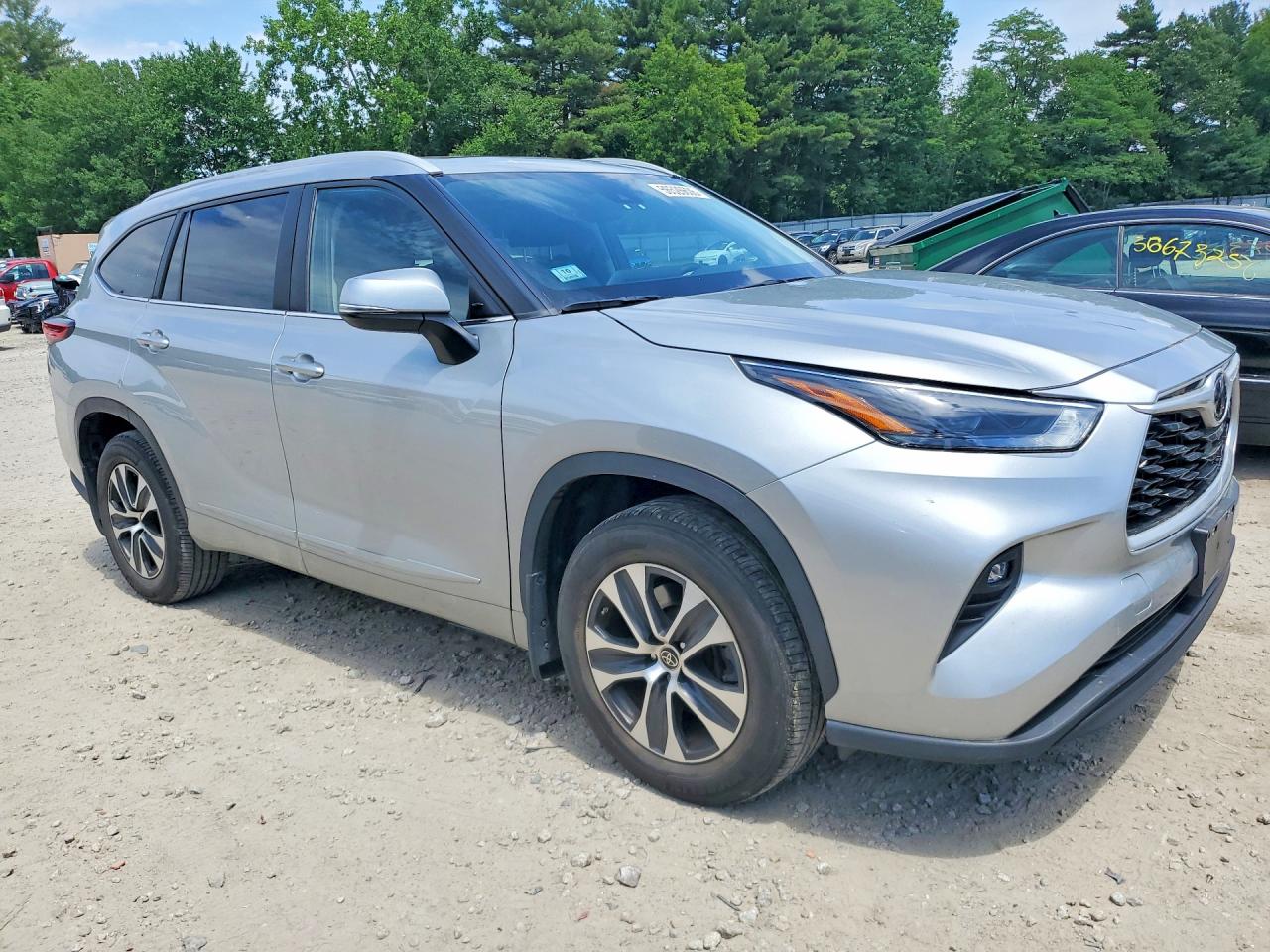 2023 Toyota Highlander Xle Gray vin: 5TDKDRBH8PS041150