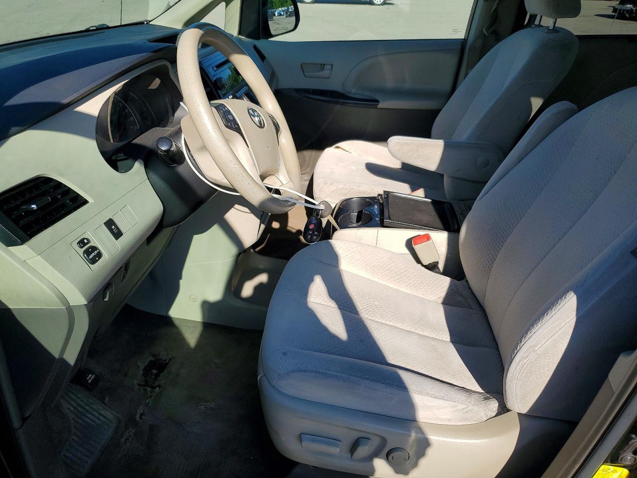 2012 Toyota Sienna Le Черный vin: 5TDKK3DC0CS196712