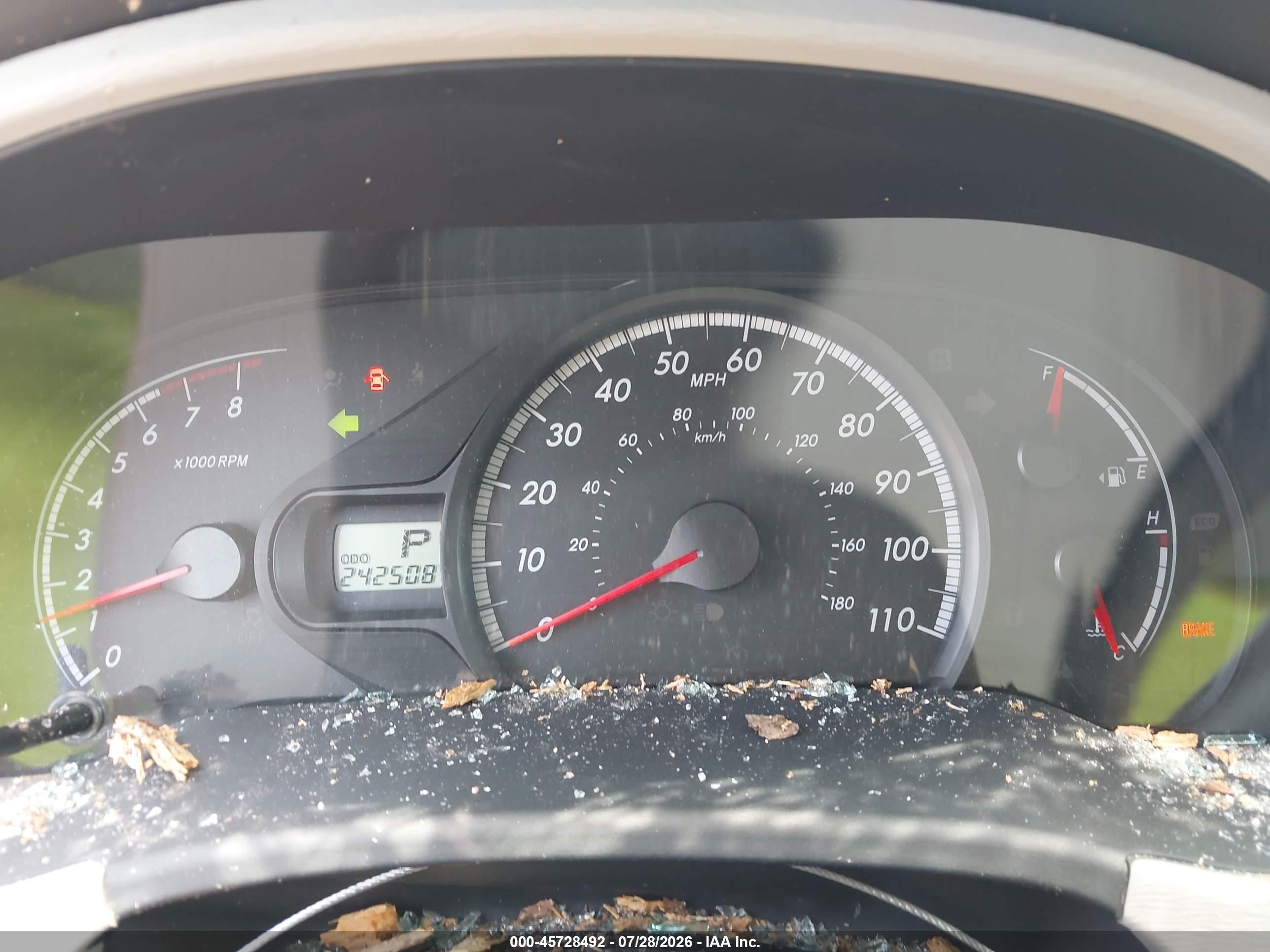 2012 Toyota Sienna Le V6 8 Passenger Серый vin: 5TDKK3DC0CS240742