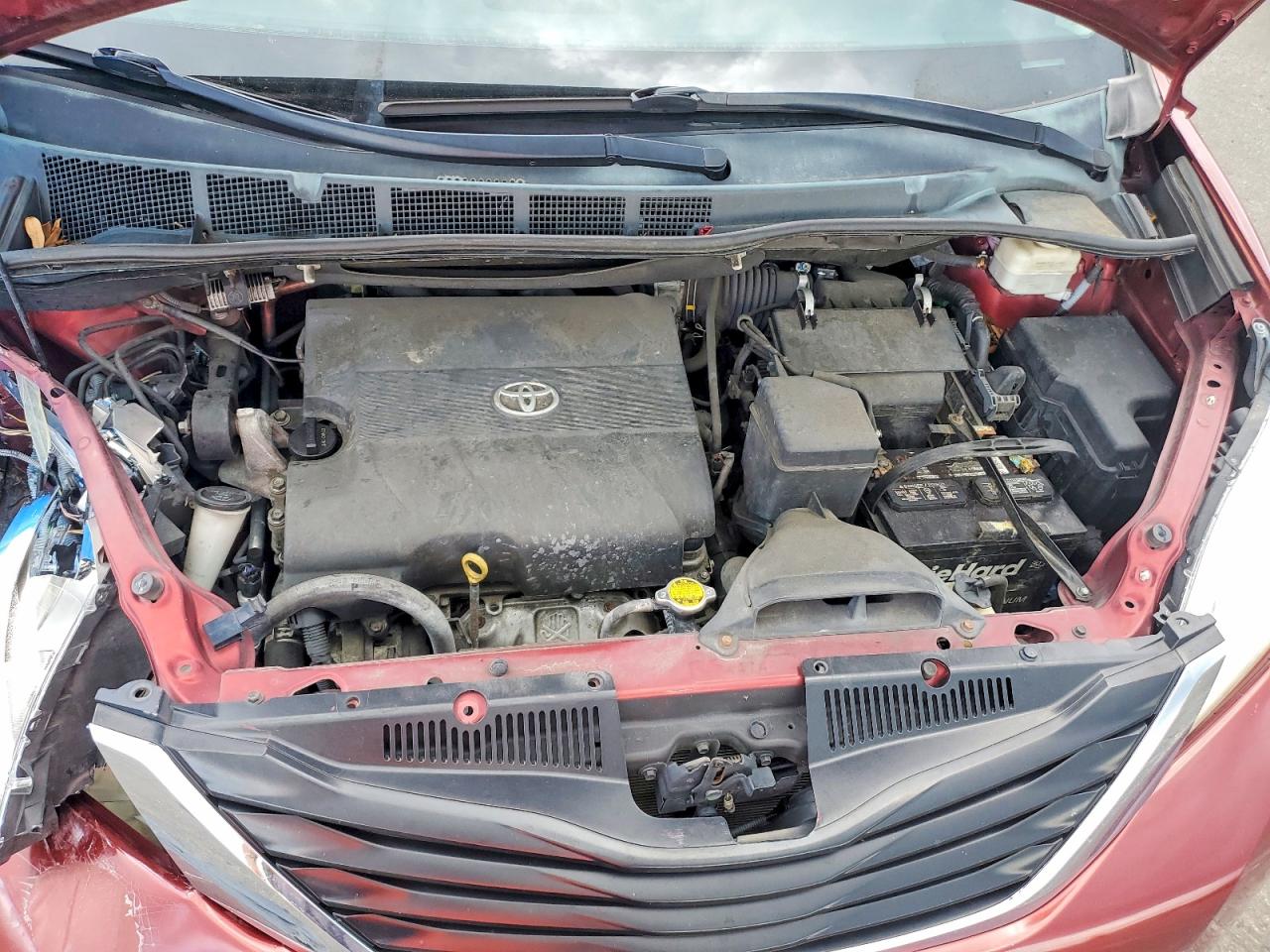 2014 Toyota Sienna Le Burgundy vin: 5TDKK3DC0ES426039