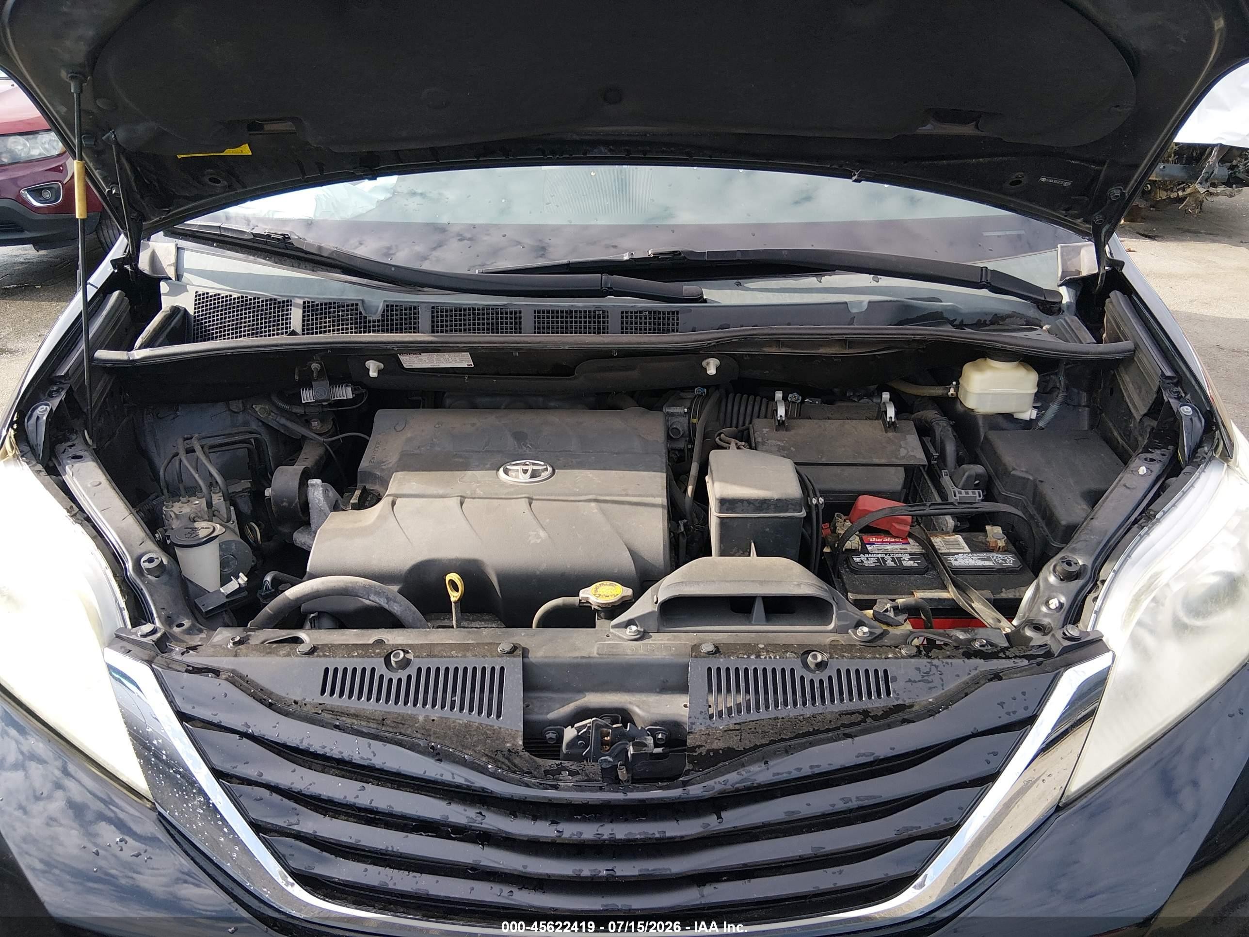 2014 Toyota Sienna Le V6 8 Passenger Black vin: 5TDKK3DC0ES519059