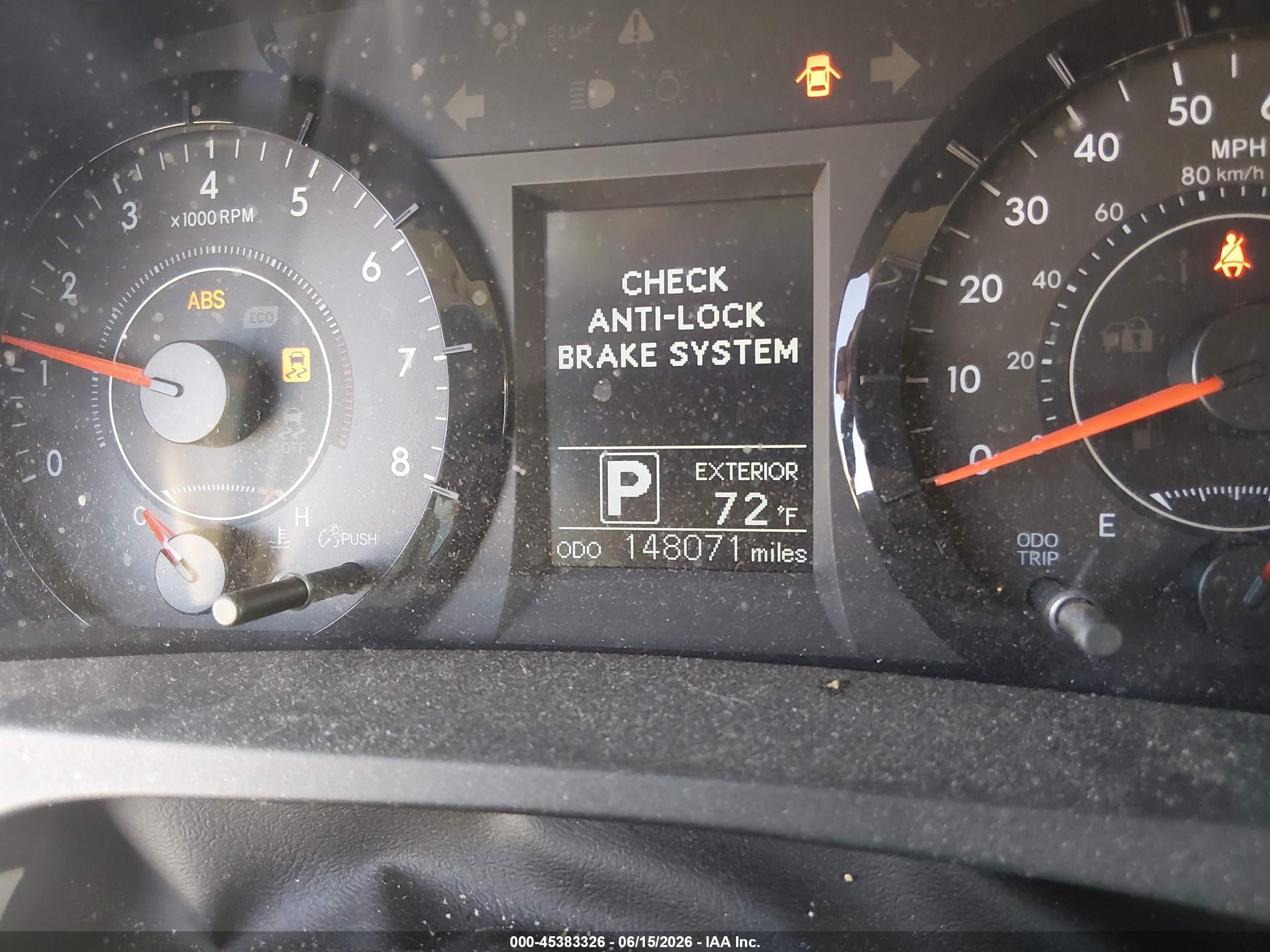 2015 Toyota Sienna Le 8 Passenger Blue vin: 5TDKK3DC0FS549454