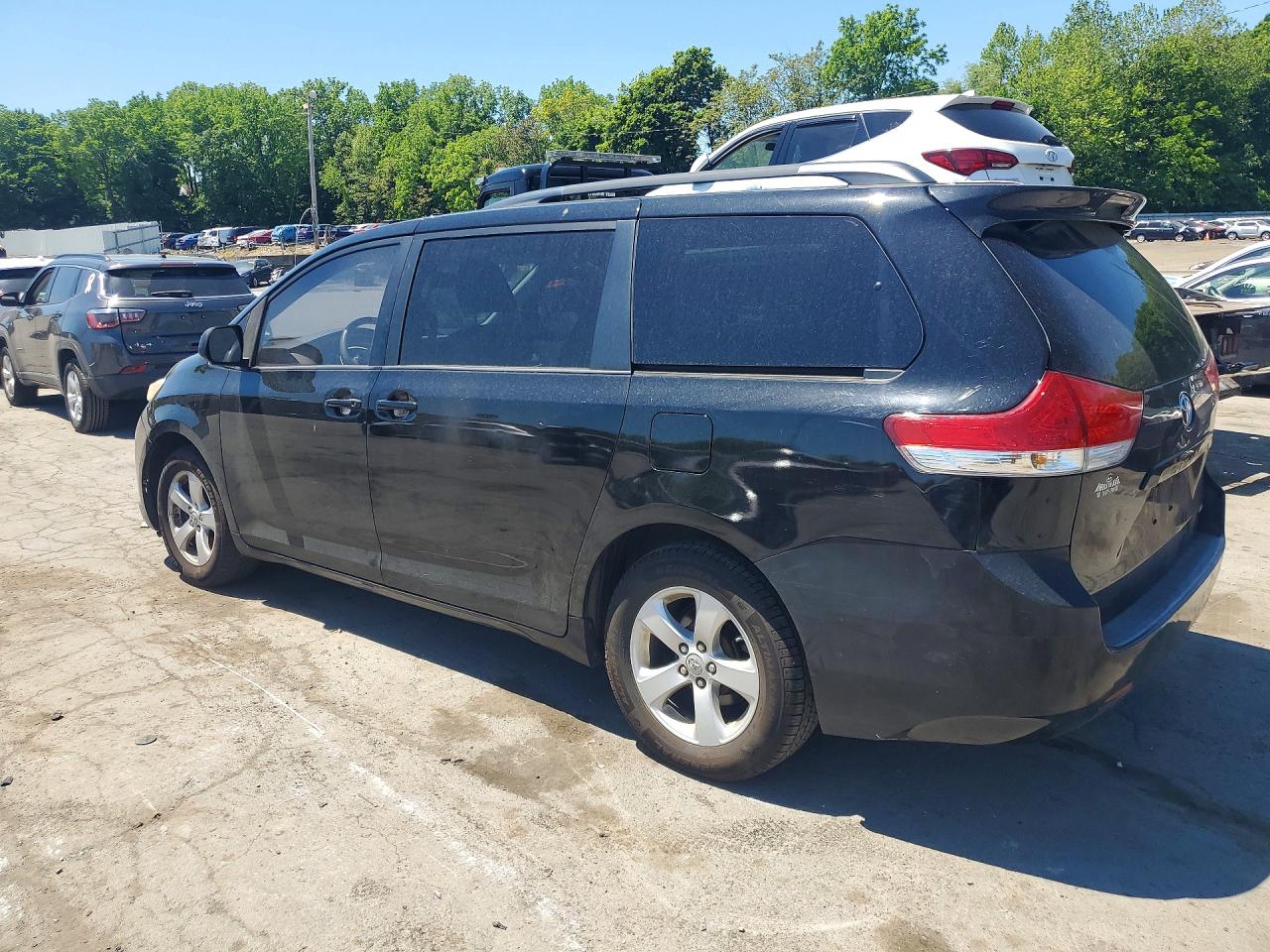 2011 Toyota Sienna Le Черный vin: 5TDKK3DC1BS094186