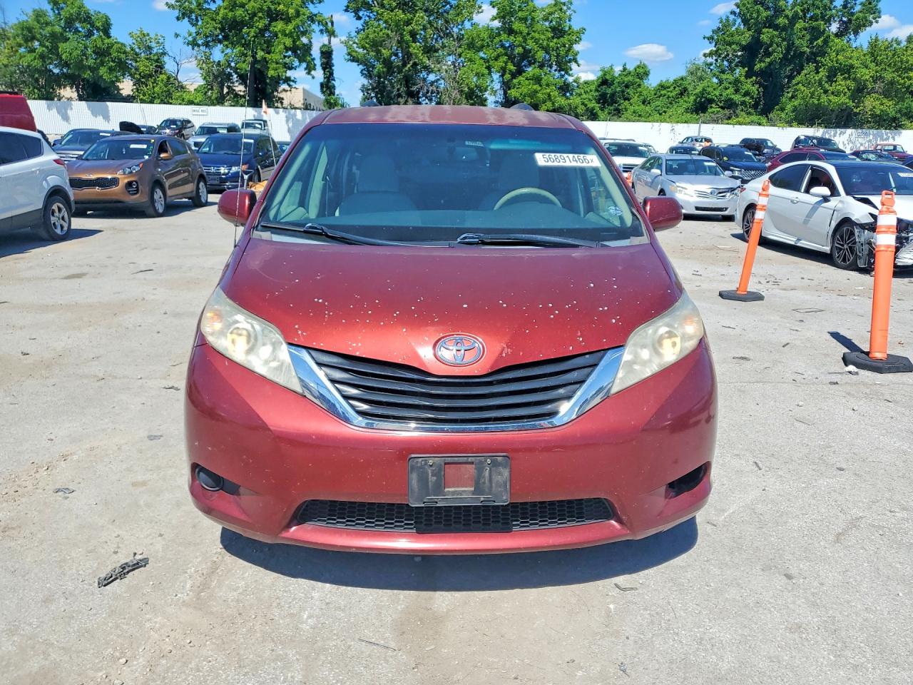 2012 Toyota Sienna Le Red vin: 5TDKK3DC1CS202193