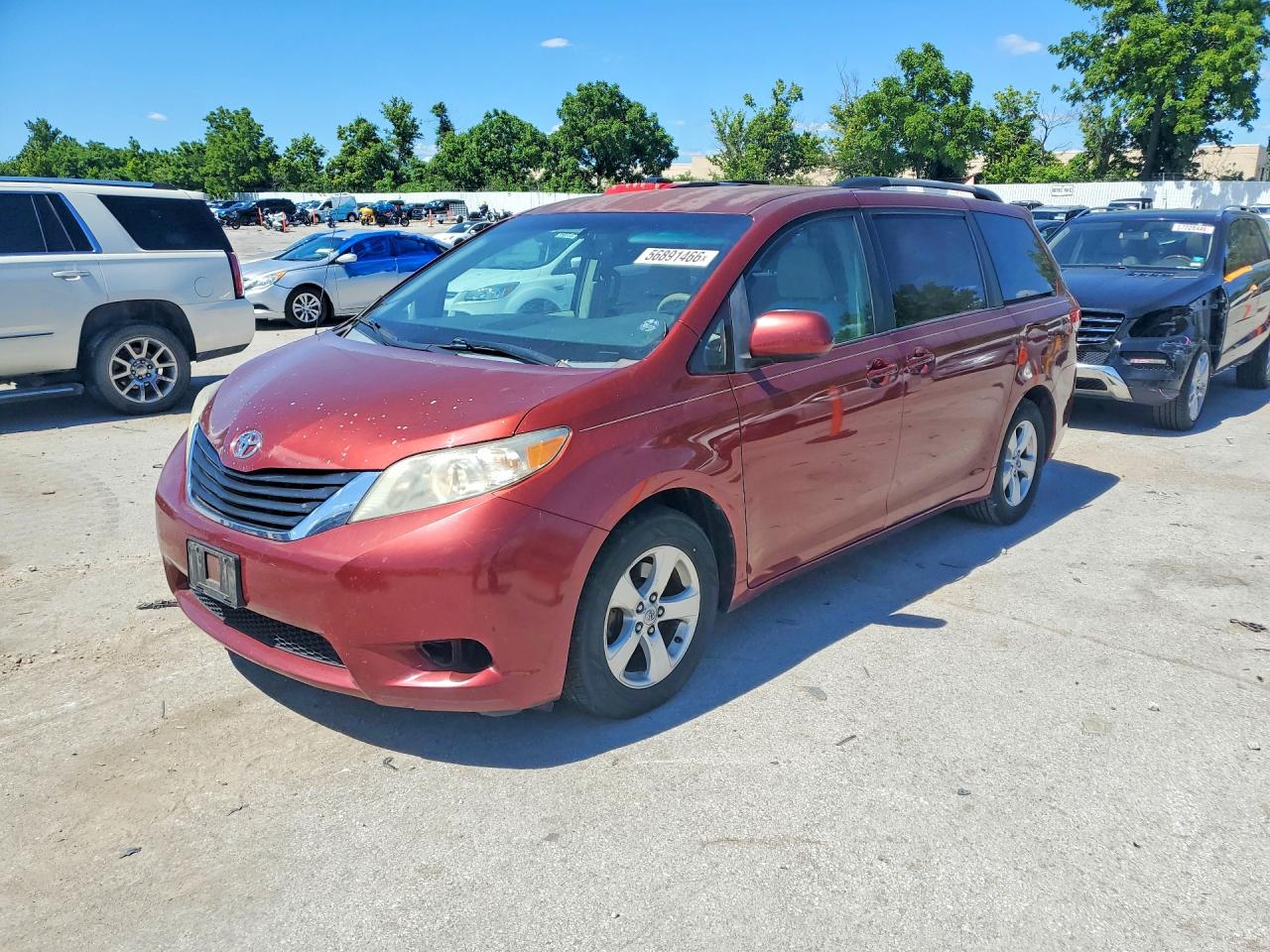 2012 Toyota Sienna Le Red vin: 5TDKK3DC1CS202193