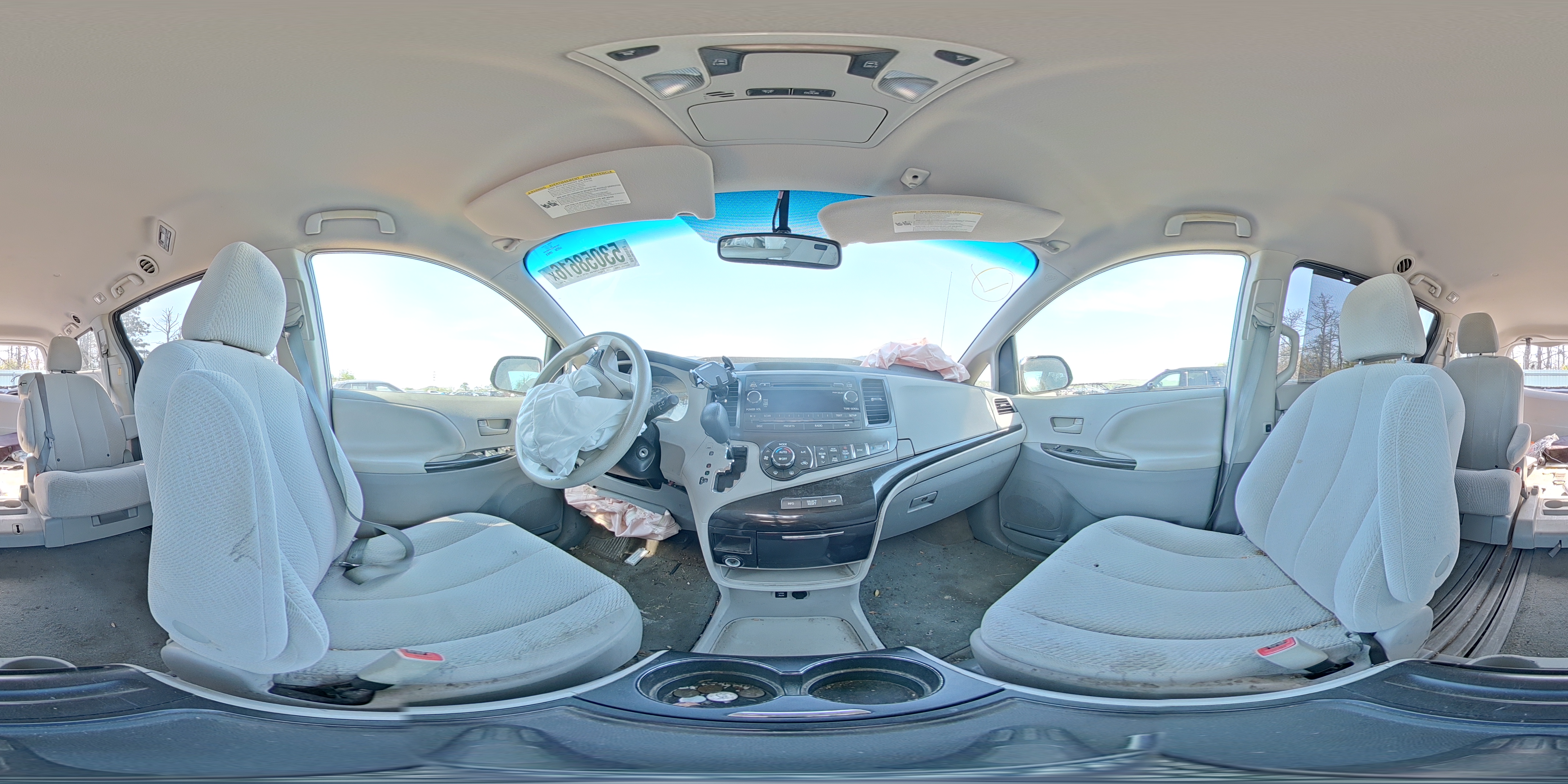 2013 Toyota Sienna Gray vin: 5TDKK3DC1DS378520