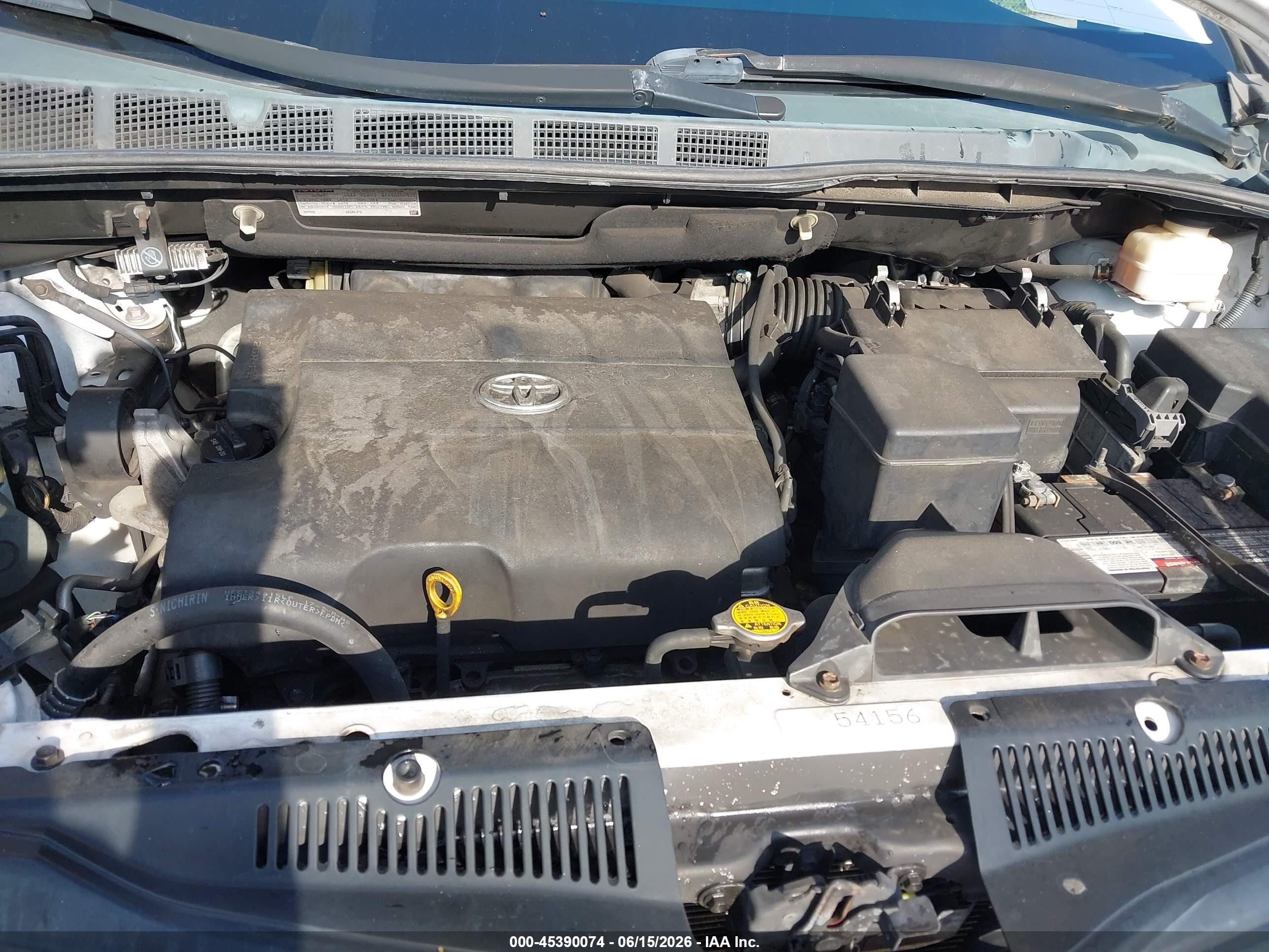2011 Toyota Sienna Le V6 Белый vin: 5TDKK3DC2BS054862
