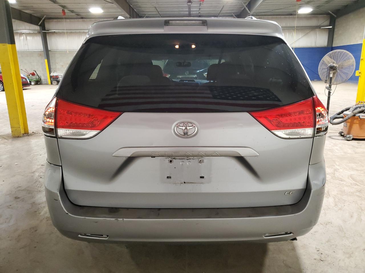 2011 Toyota Sienna Le Silver vin: 5TDKK3DC2BS085710 Damage: Rear Bumper, Multiple Scratches Heavy, 3
