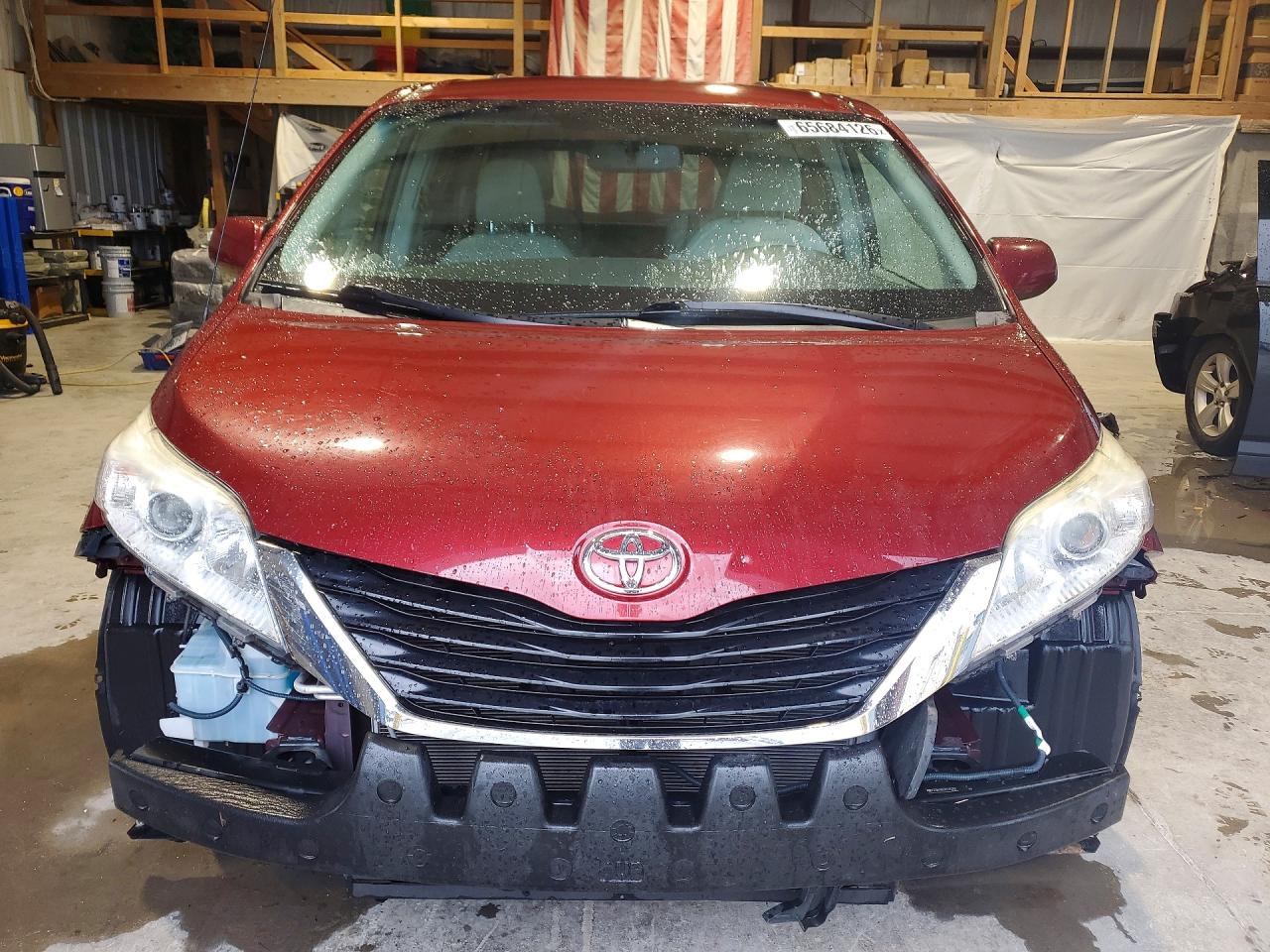 2013 Toyota Sienna Le Темно-бордовый vin: 5TDKK3DC2DS293301