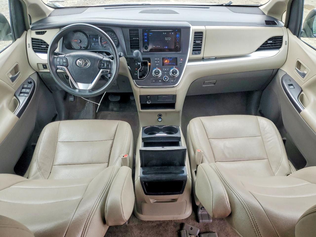 2015 Toyota Sienna Le Белый vin: 5TDKK3DC2FS571956