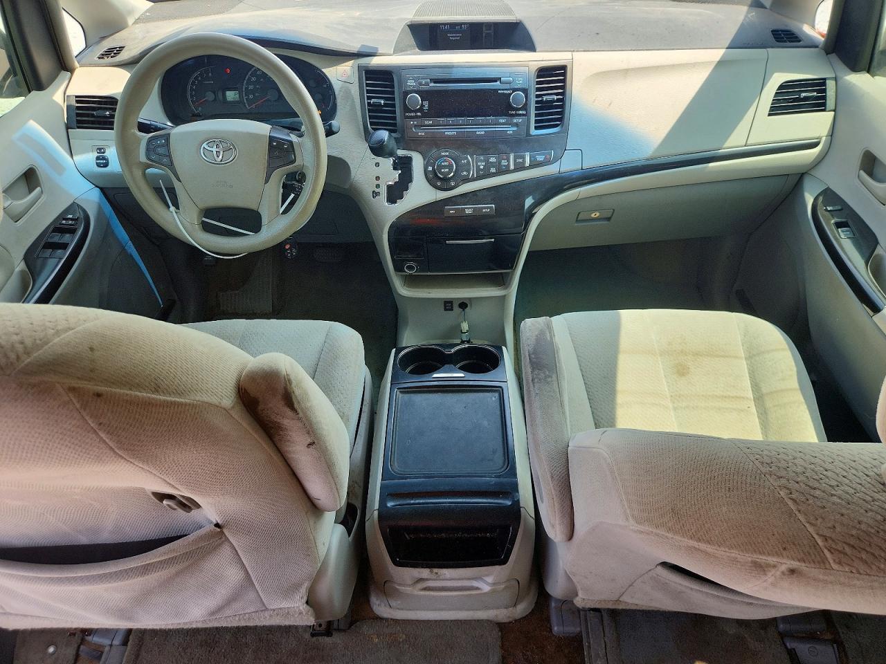 2013 Toyota Sienna Le White vin: 5TDKK3DC3DS307691