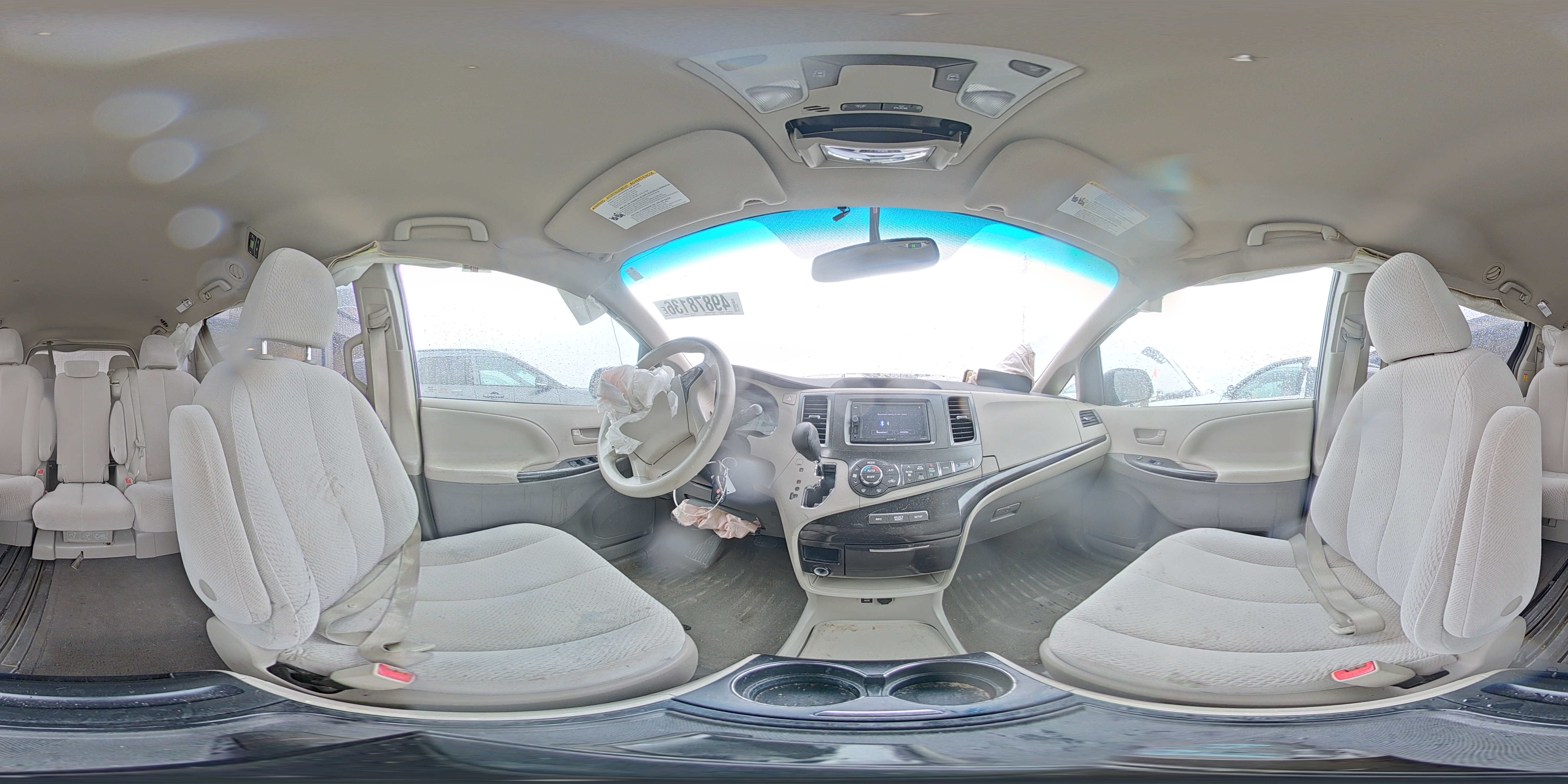 2013 Toyota Sienna Le White vin: 5TDKK3DC3DS308694
