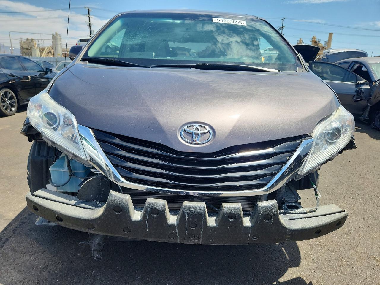 2013 Toyota Sienna Le Серый vin: 5TDKK3DC3DS400792