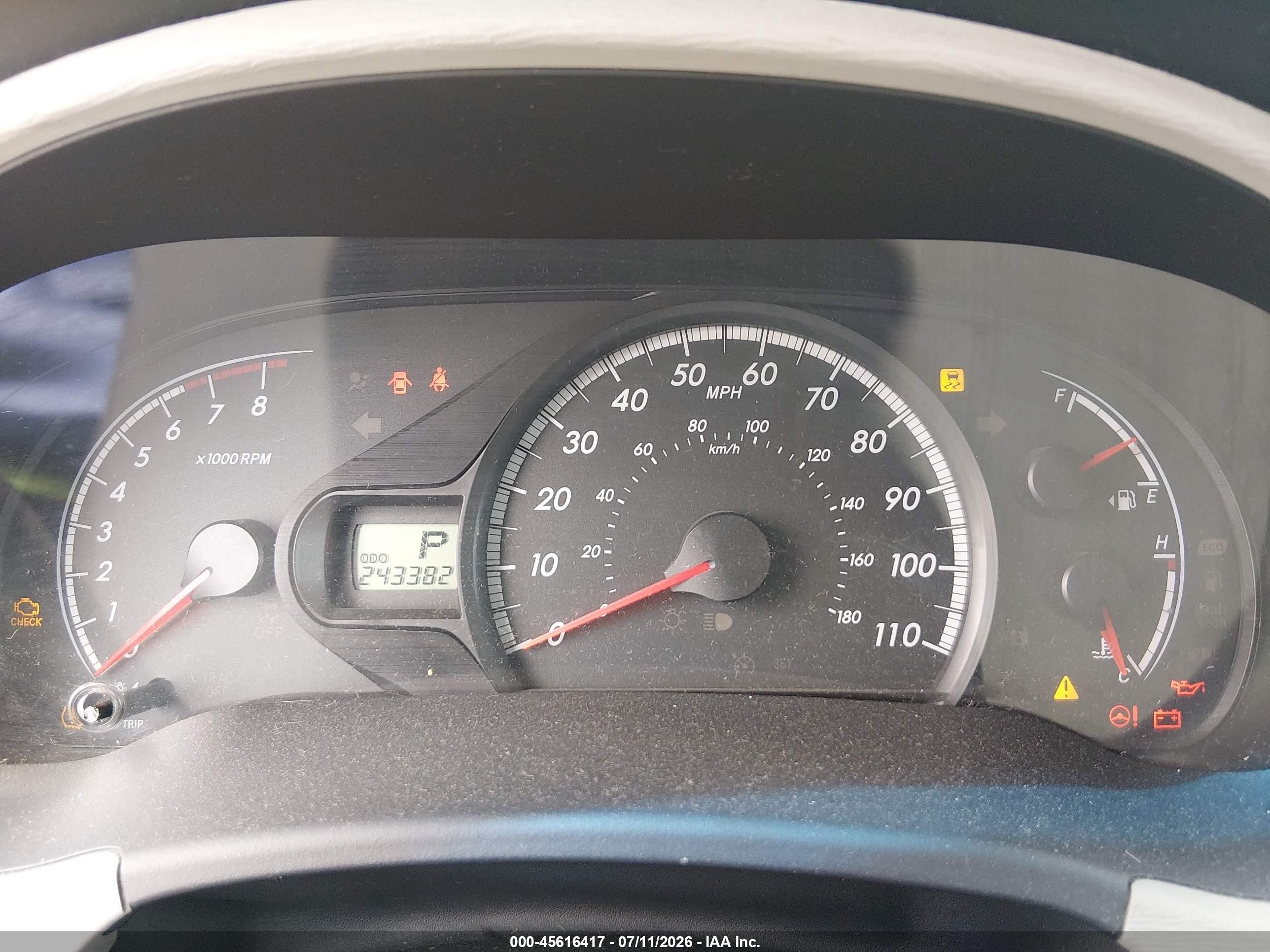 2011 Toyota Sienna Le V6 Черный vin: 5TDKK3DC5BS132602