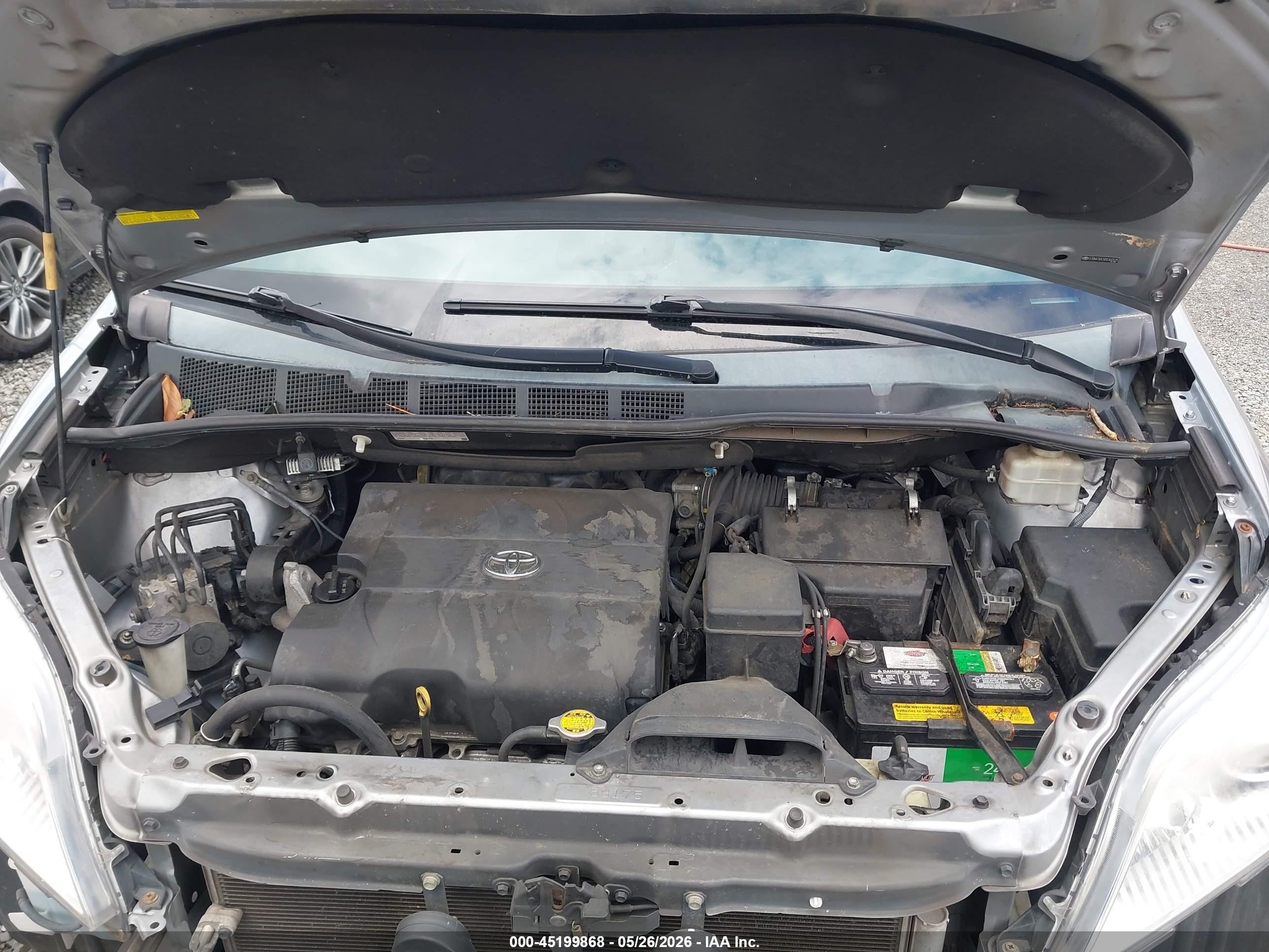 2013 Toyota Sienna Le V6 8 Passenger Серый vin: 5TDKK3DC5DS302525