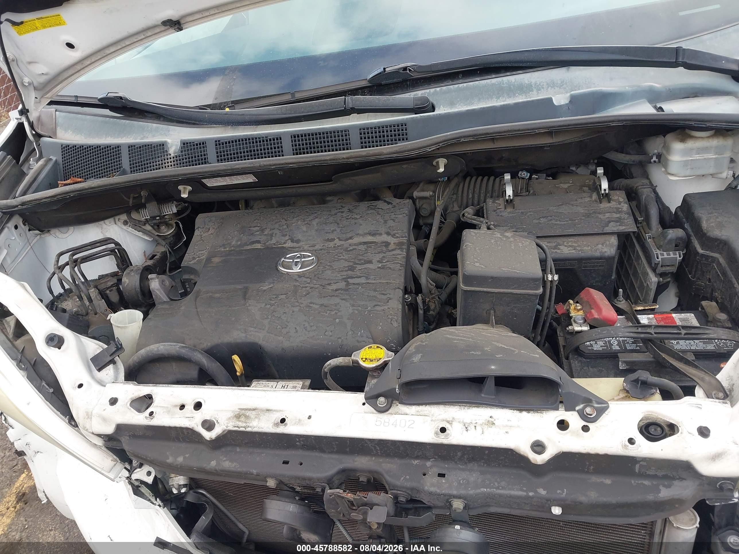 2013 Toyota Sienna Le V6 8 Passenger Белый vin: 5TDKK3DC5DS369822