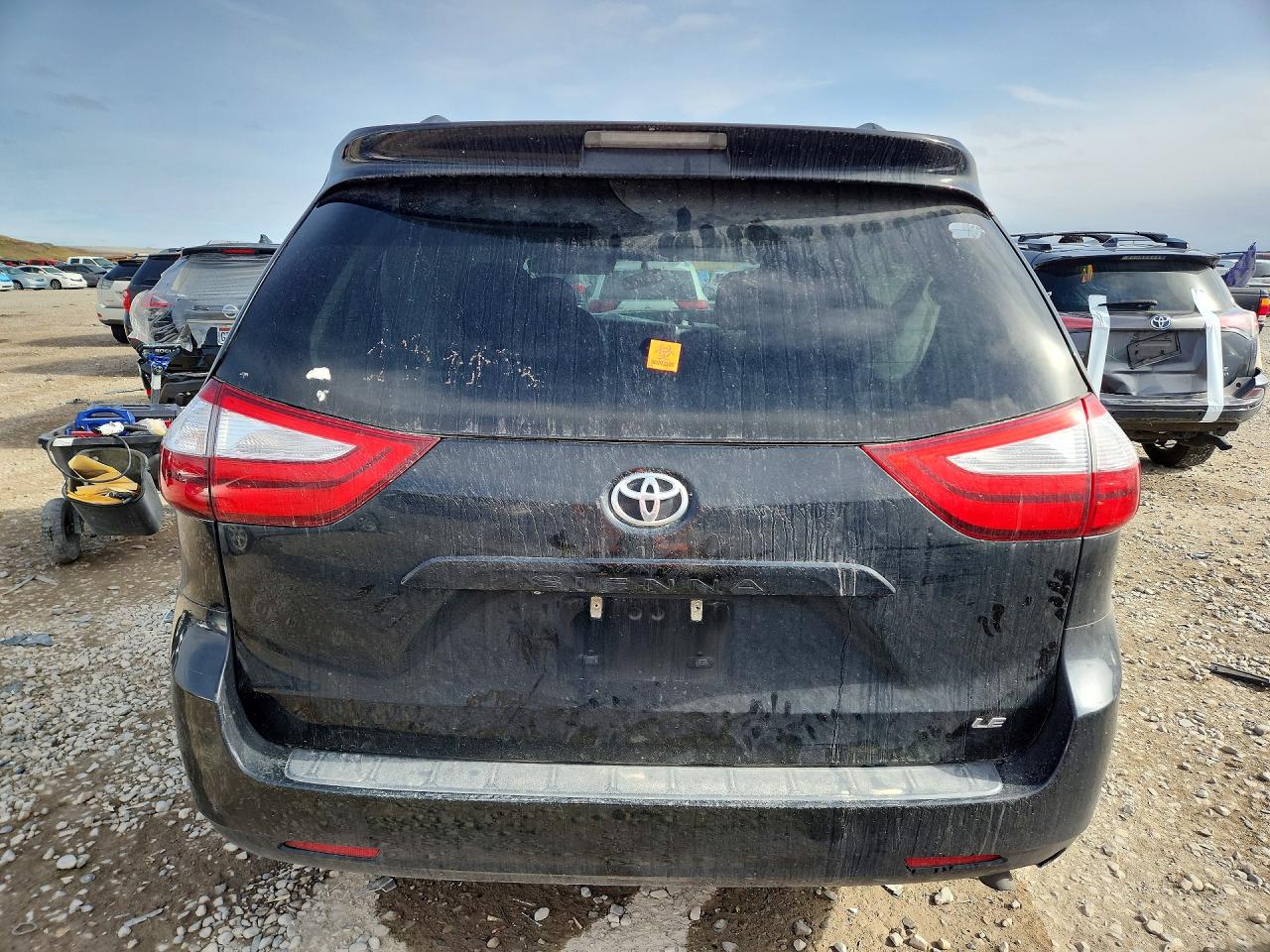2015 Toyota Sienna Black vin: 5TDKK3DC5FS597371