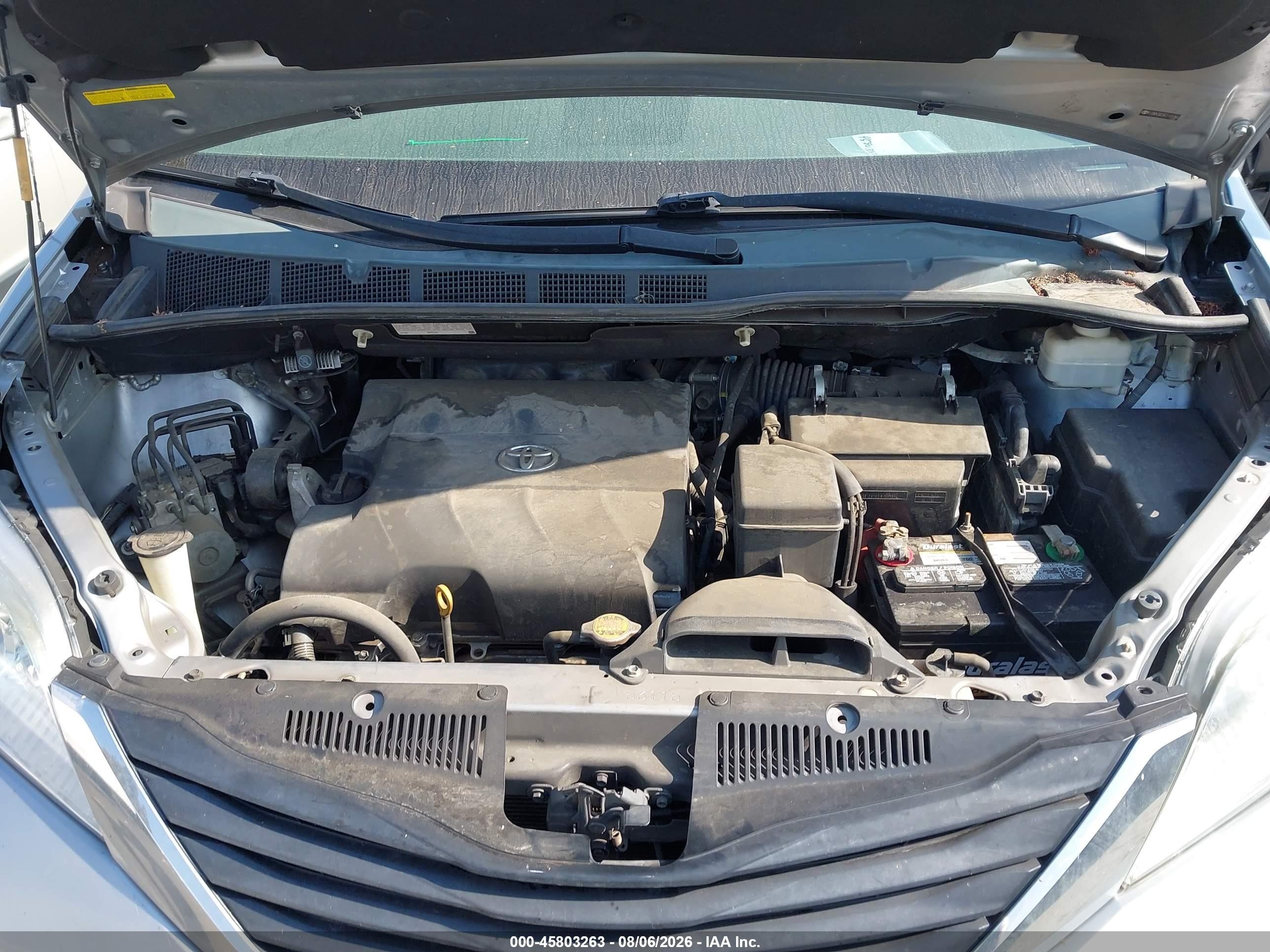 2012 Toyota Sienna Le Gray vin: 5TDKK3DC6CS185066