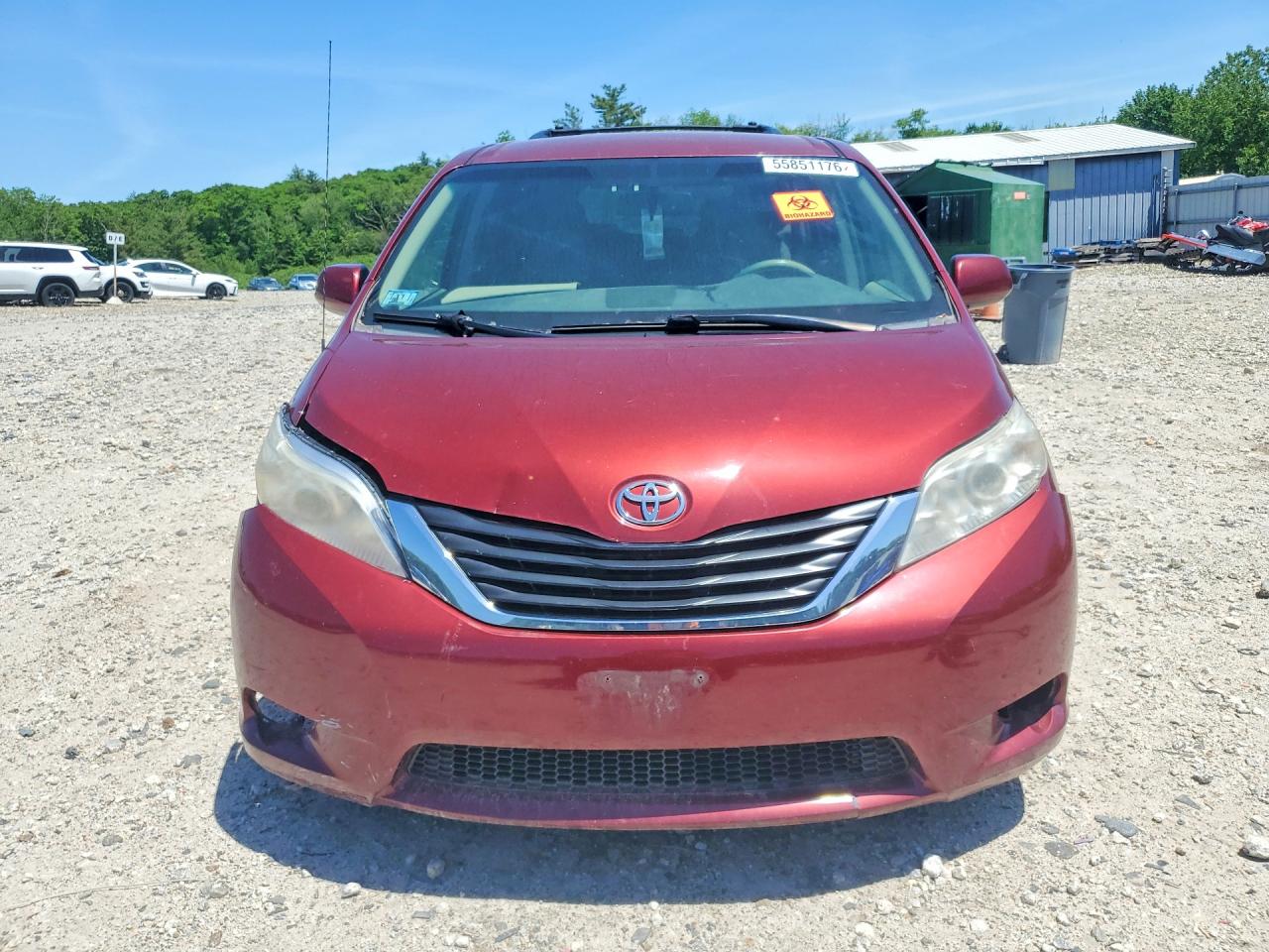 2014 Toyota Sienna Le Бордовый vin: 5TDKK3DC6ES464861