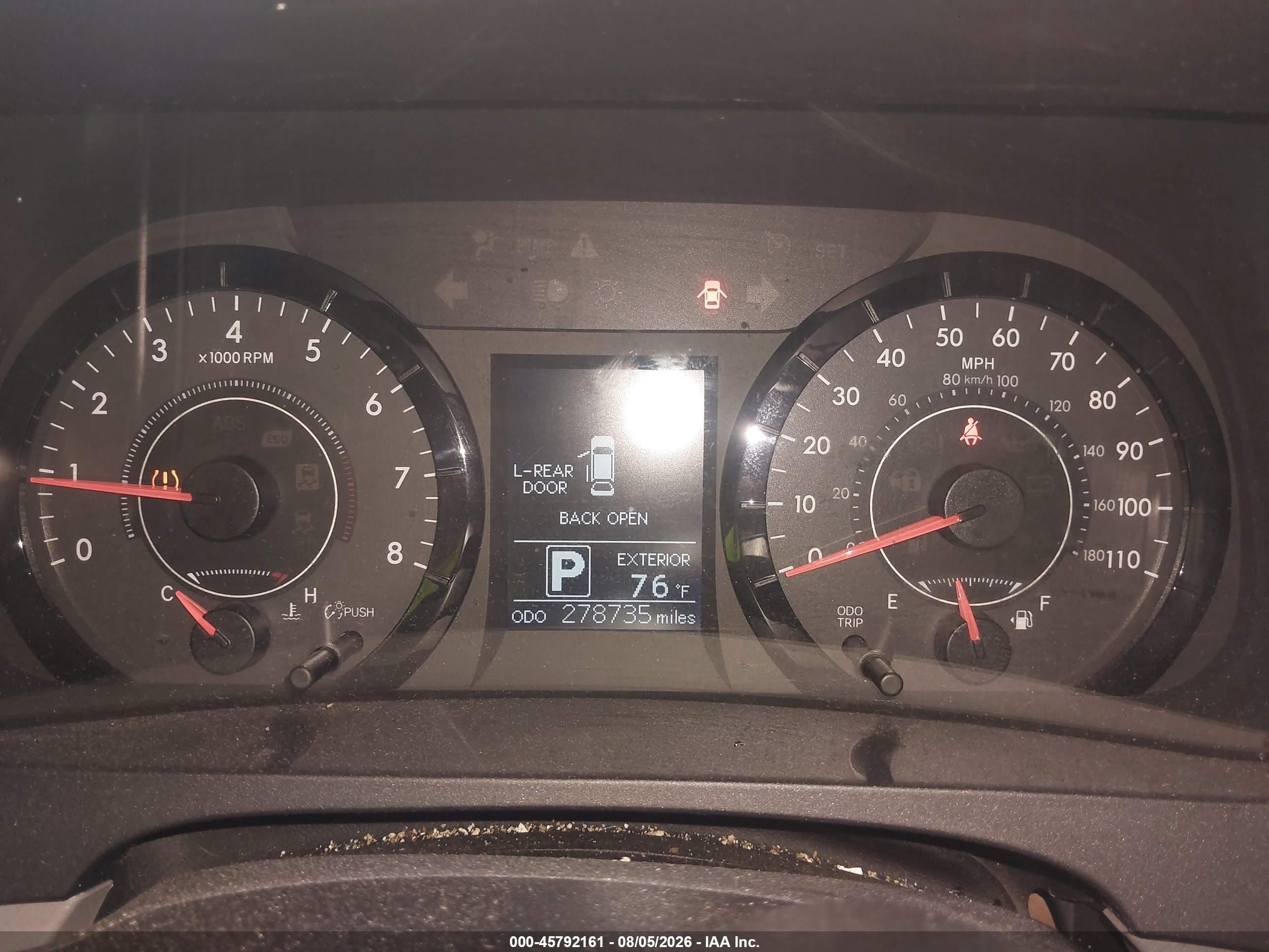 2015 Toyota Sienna Le 8 Passenger Blue vin: 5TDKK3DC6FS568199