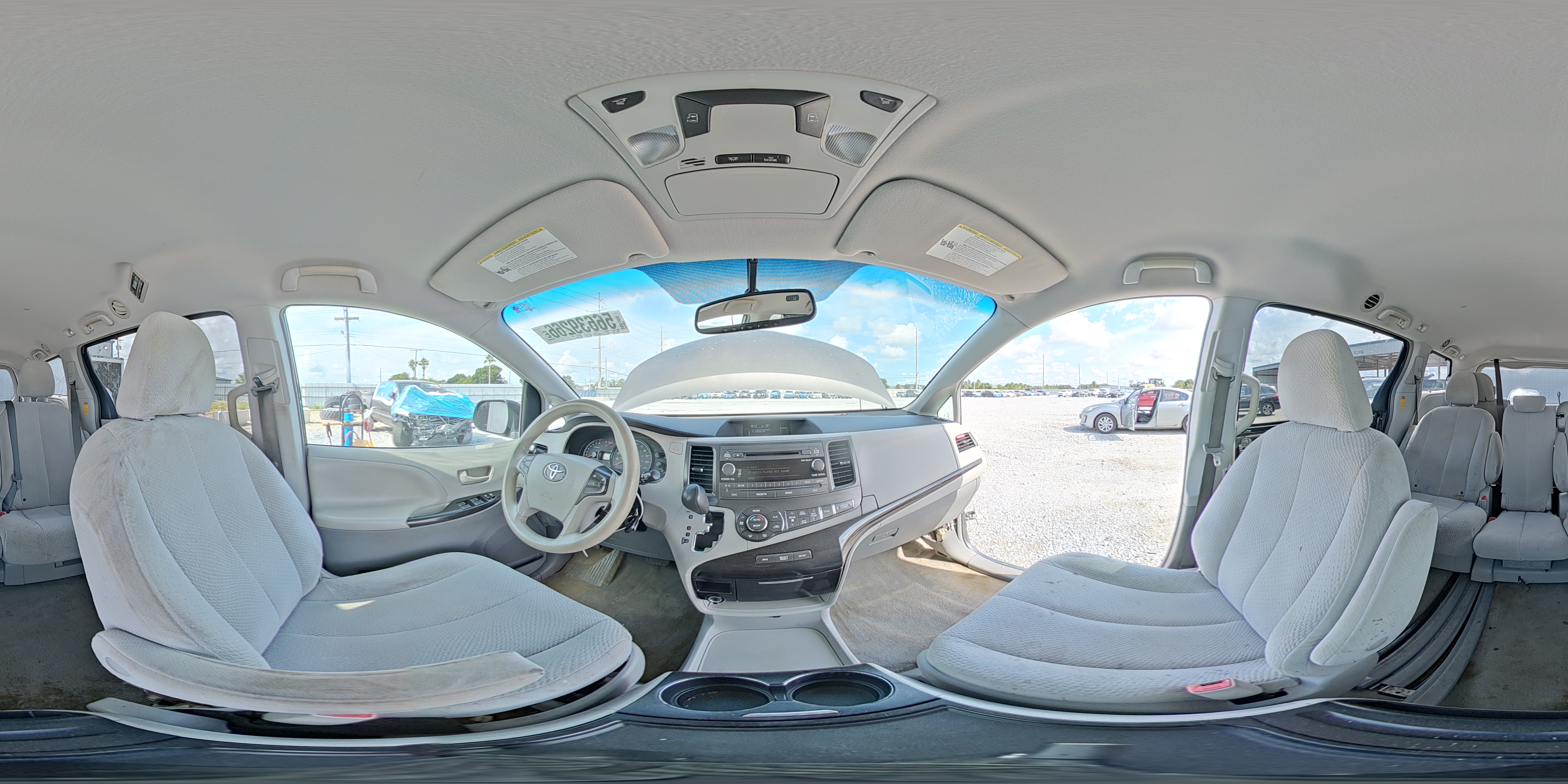 2014 Toyota Sienna Le Brown vin: 5TDKK3DC7ES485511