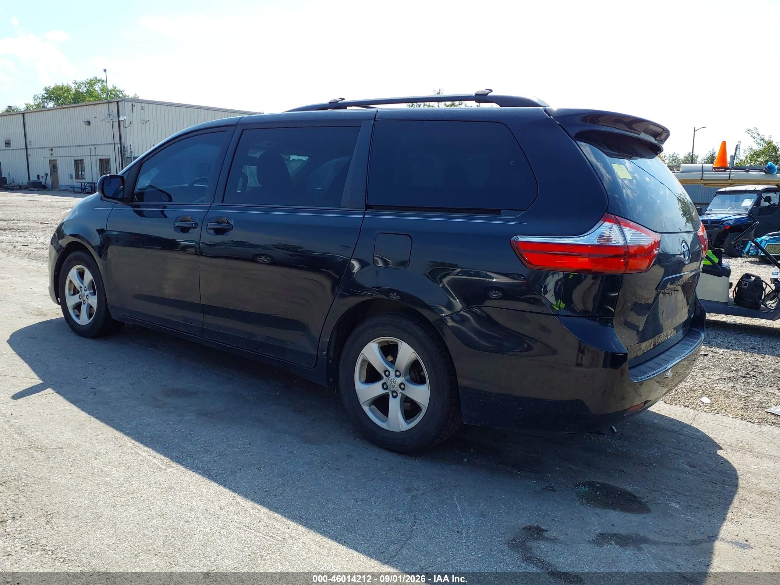 2015 Toyota Sienna Le 8 Passenger Black vin: 5TDKK3DC7FS570415